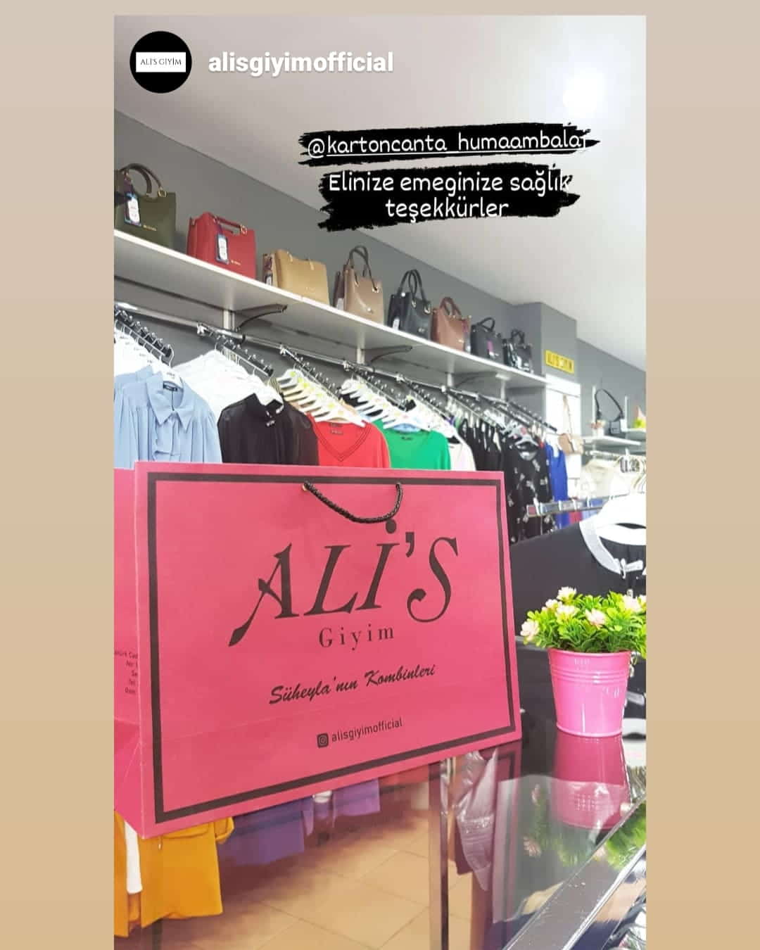 ALİ’S GİYİM | ANTALYA KARTON ÇANTA MODELİ