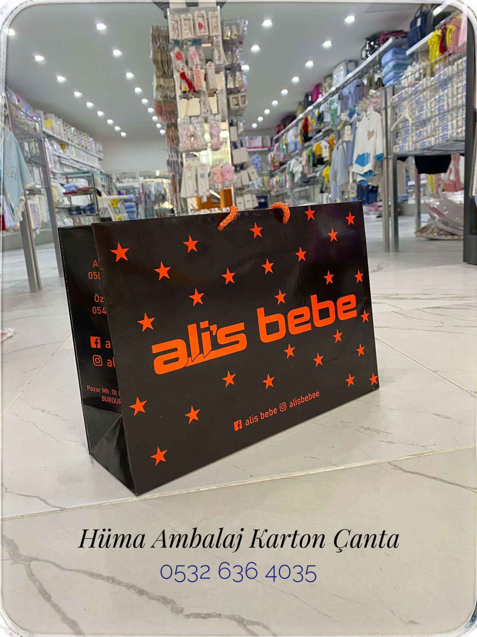 ALİS BEBE | BURDUR KRAFT KARTON ÇANTA MODELİ