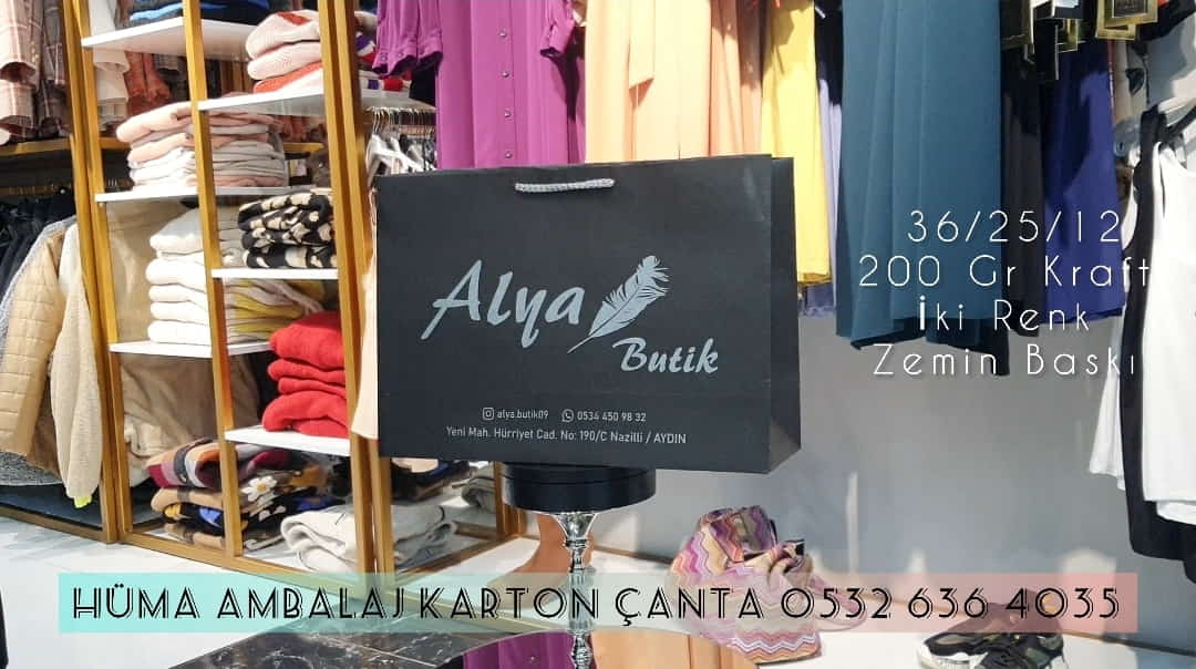 ALYA BUTİK | AYDIN KRAFT KARTON ÇANTA MODELİ