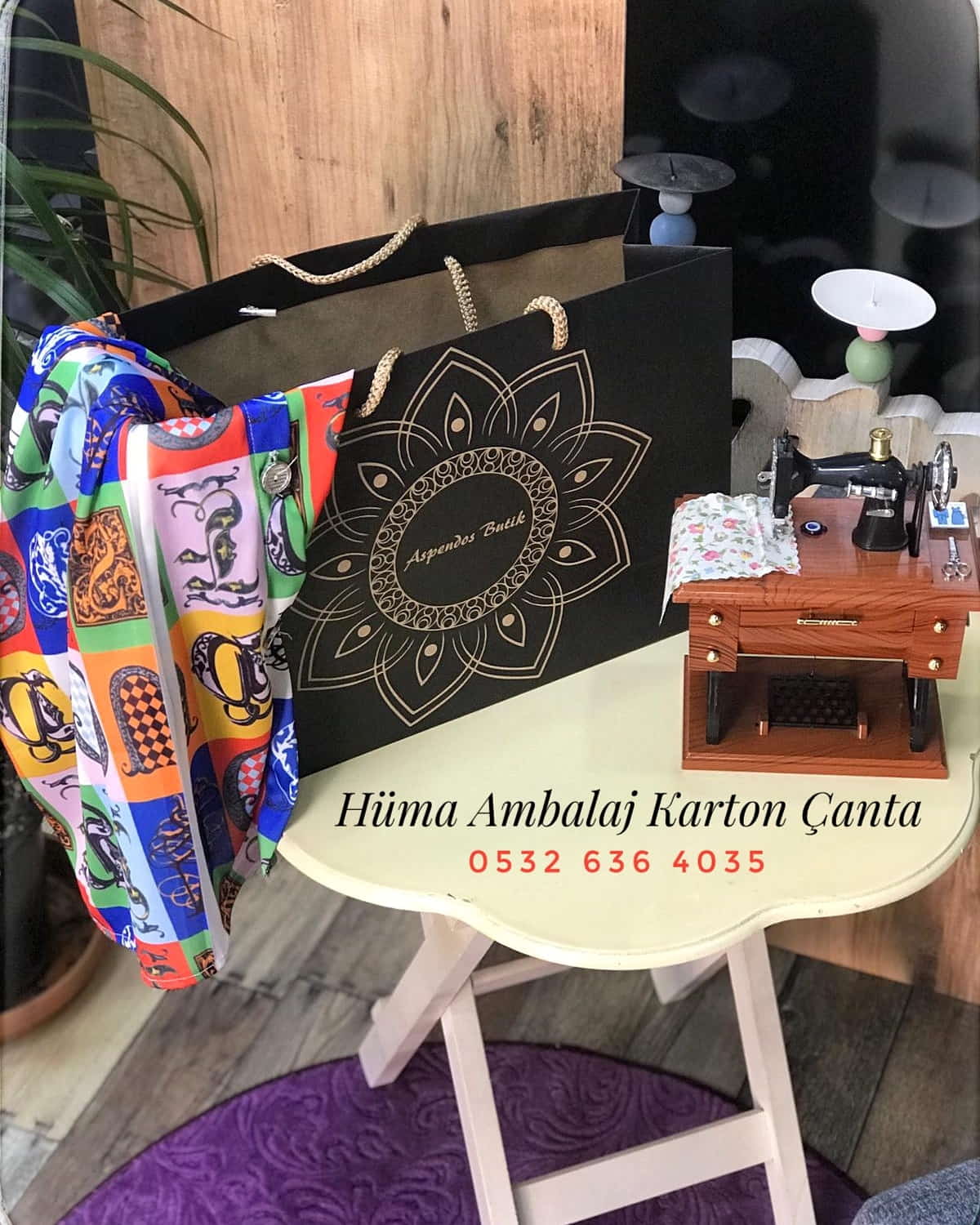 ASPENDOS BUTİK | BOLU KRAFT KARTON ÇANTA MODELİ