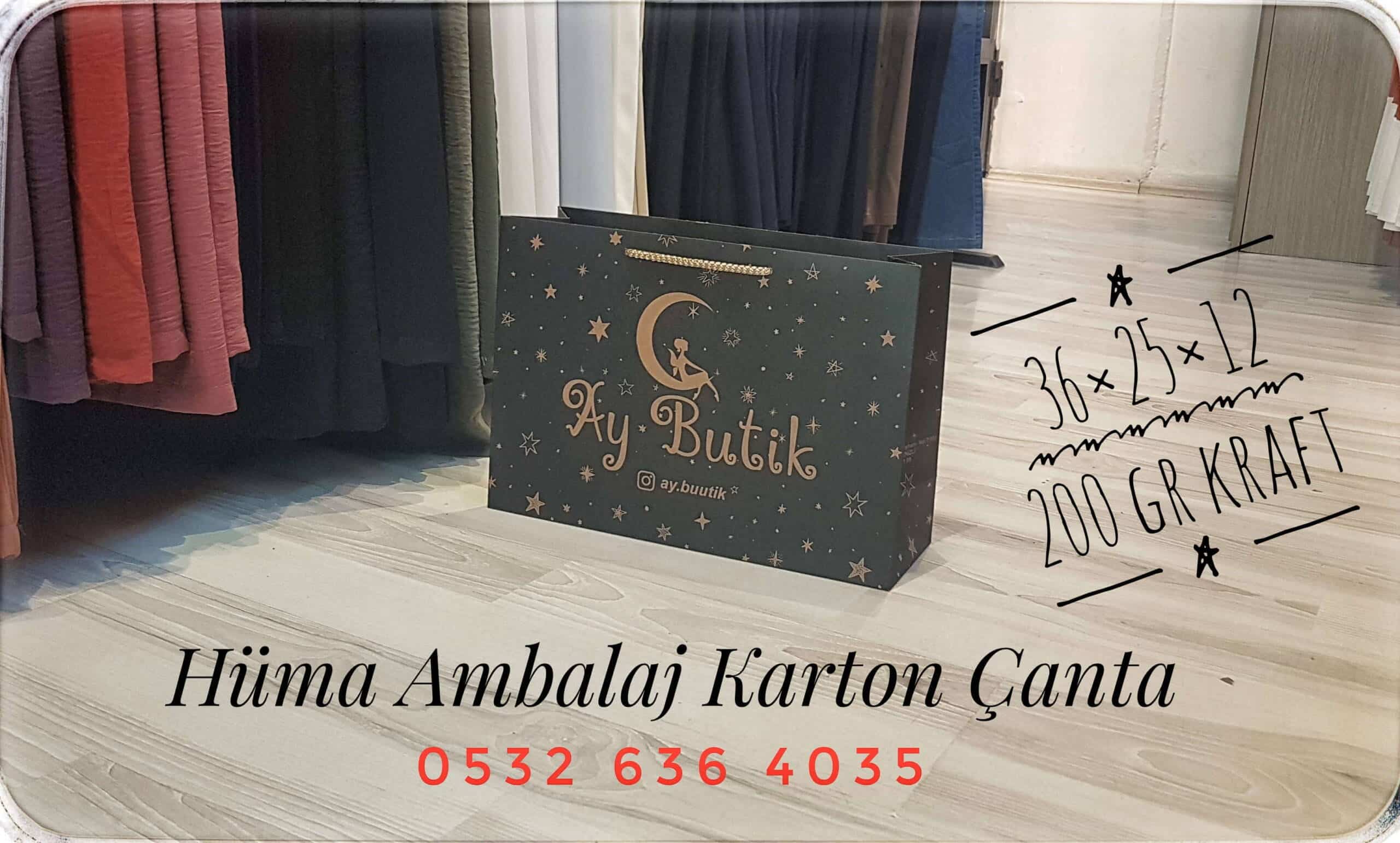 AY BUTİK | DENİZLİ KRAFT KARTON ÇANTA MODELİ