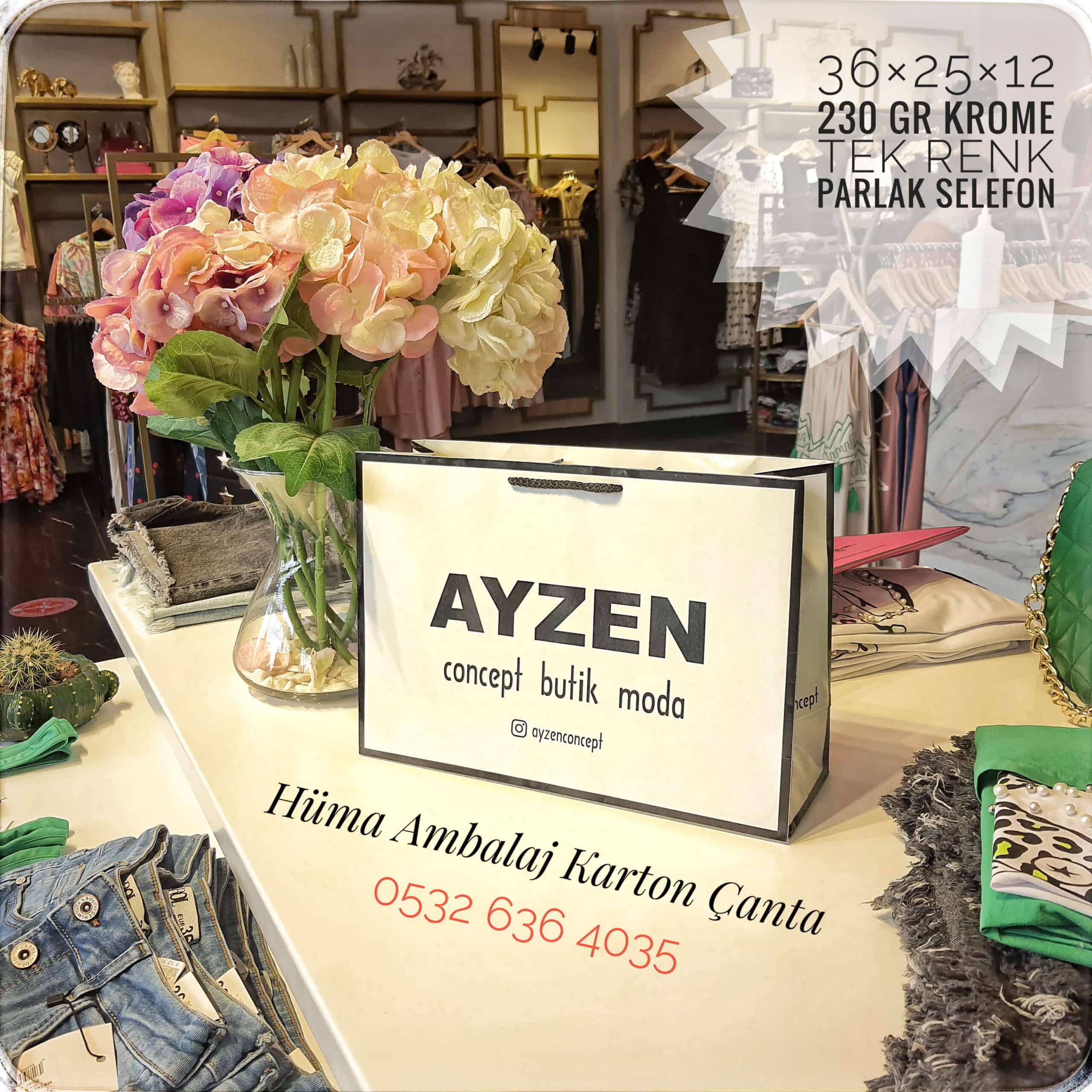 AYZEN BUTİK | ANTALYA KARTON ÇANTA MODELİ
