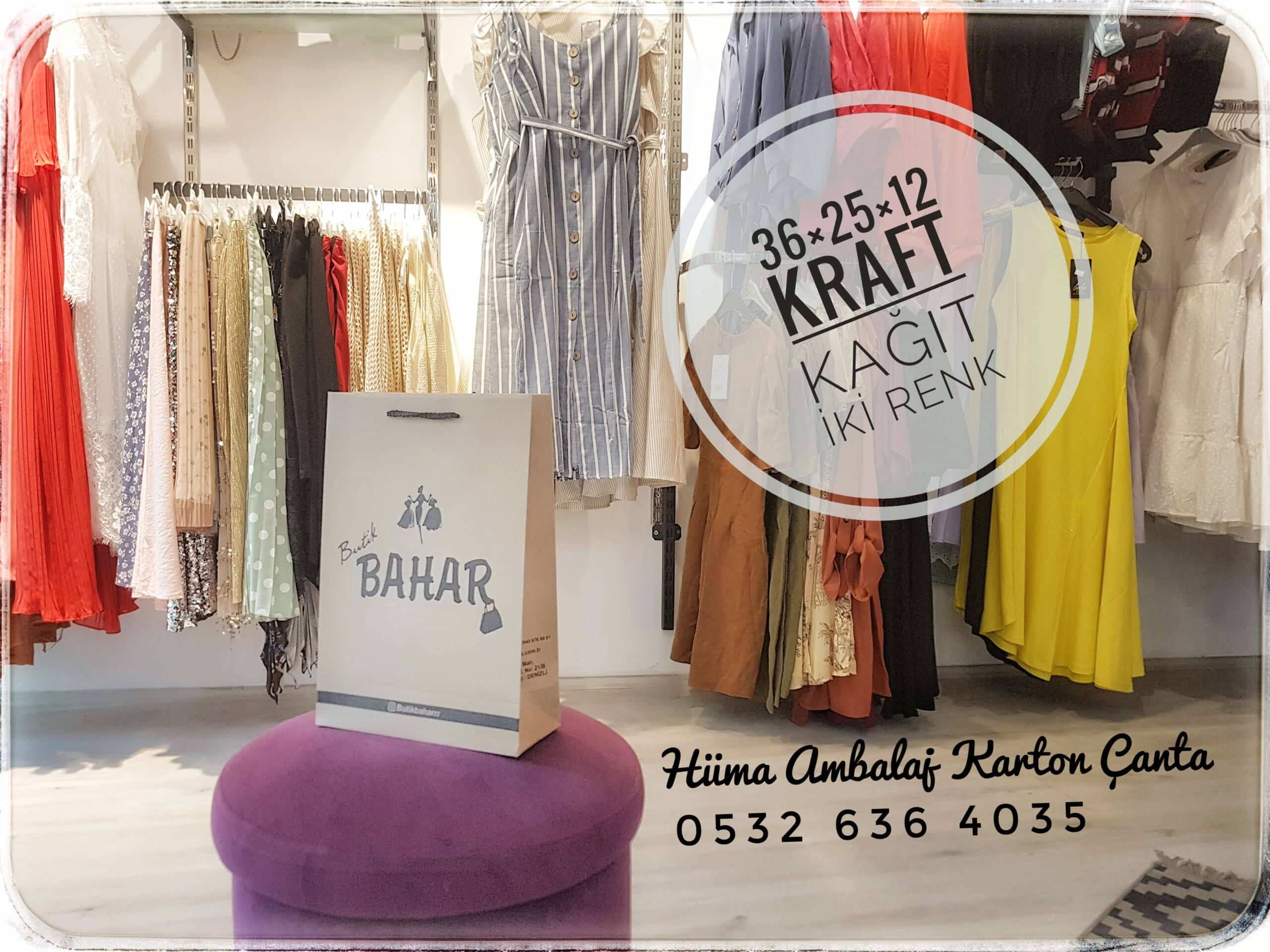 BAHAR BUTİK | DENİZLİ KRAFT KARTON ÇANTA MODELİ