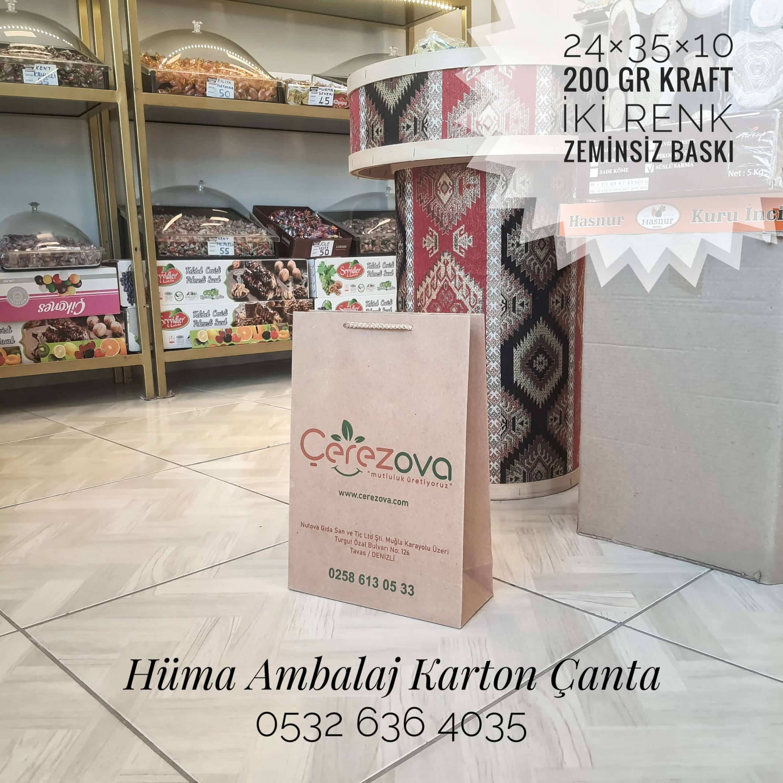 ÇEREZOVA | DENİZLİ KRAFT KARTON ÇANTA MODELİ