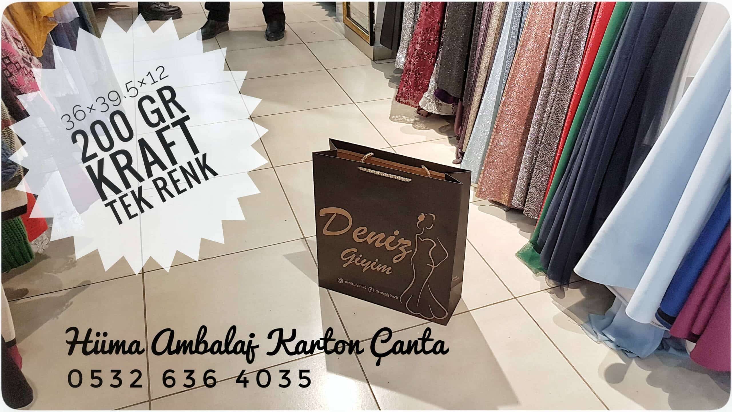 DENİZ GİYİM | DENİZLİ KRAFT KARTON ÇANTA MODELİ