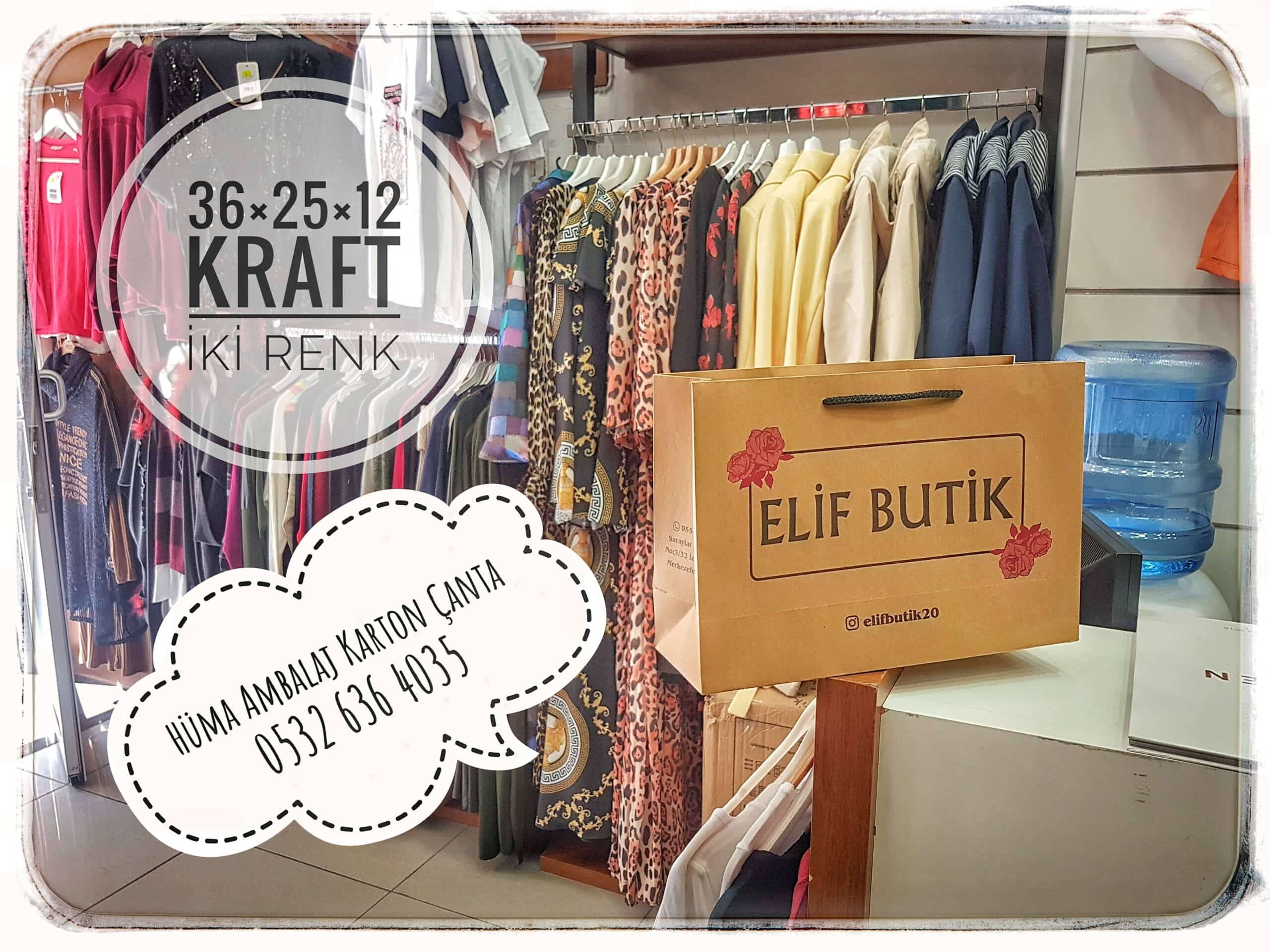 ELİF BUTİK | DENİZLİ KRAFT KARTON ÇANTA MODELİ