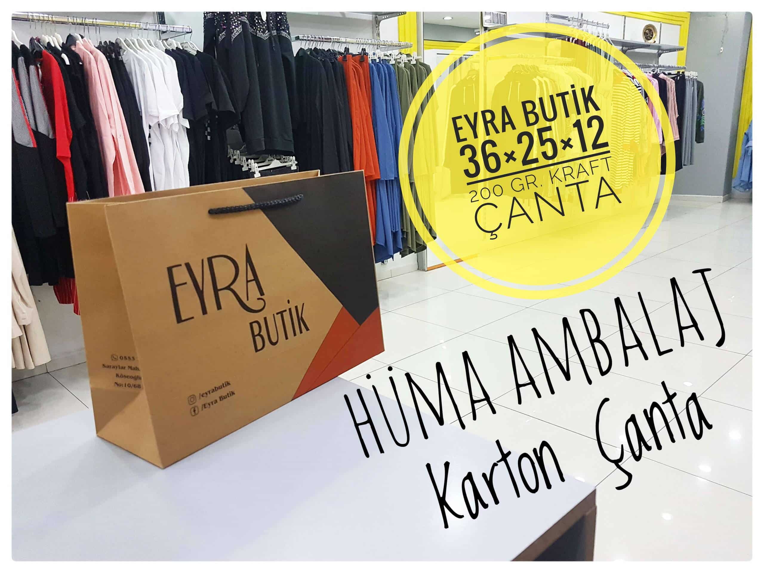EYRA BUTİK | DENİZLİ KRAFT KARTON ÇANTA MODELİ