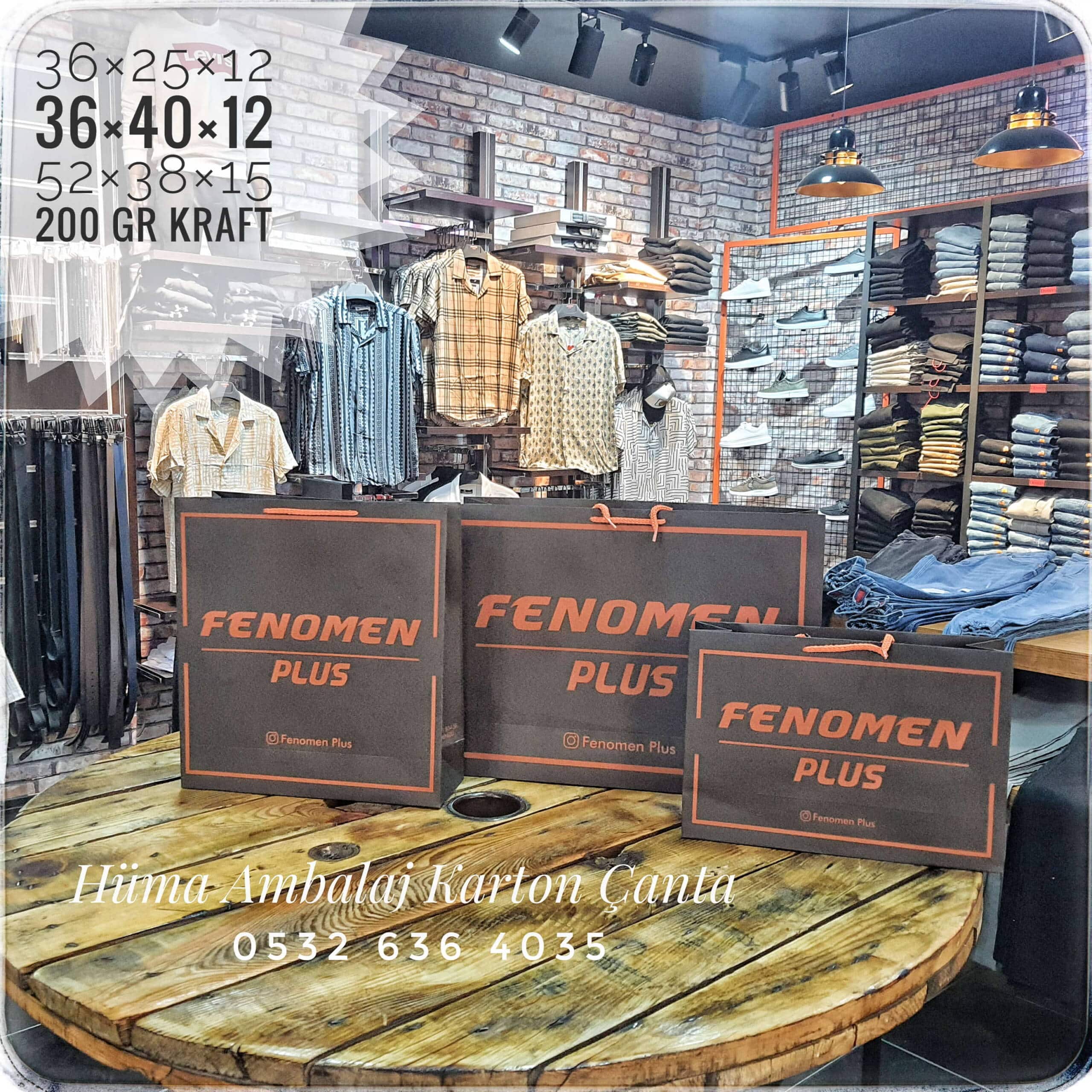 FENOMEN PLUS | DENİZLİ KRAFT KARTON ÇANTA MODELİ