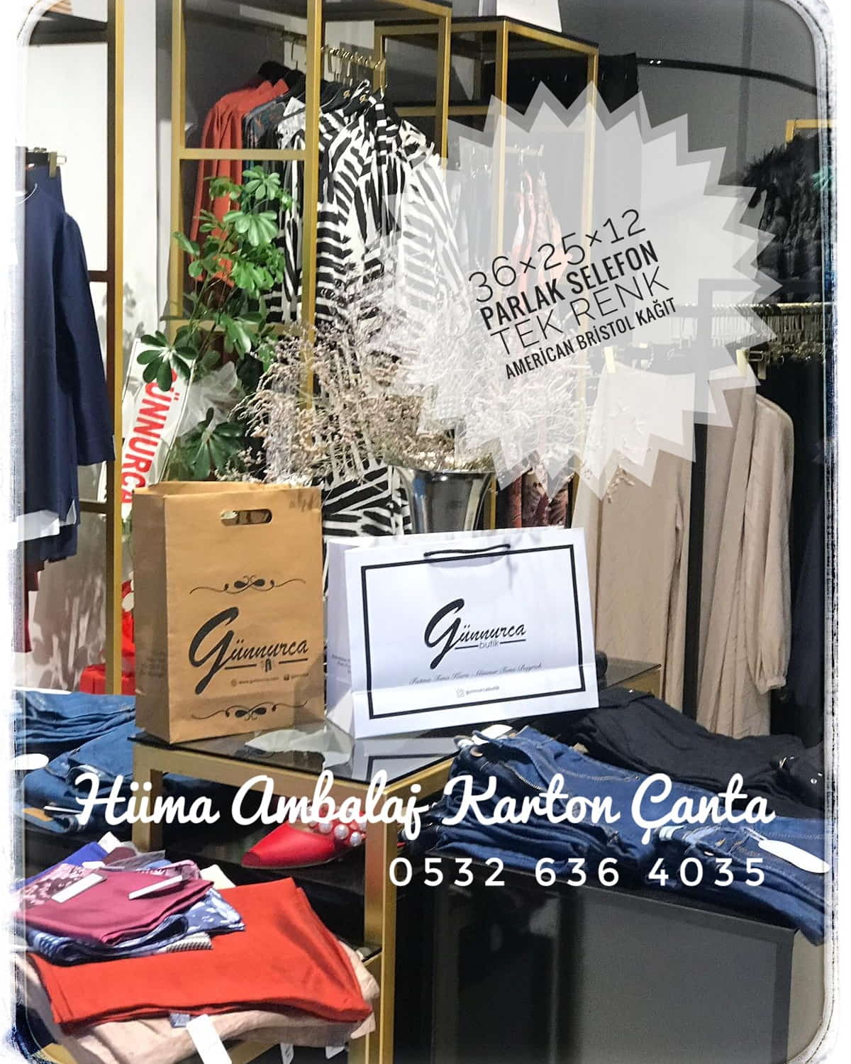 GUNNUZCA BUTİK | BURSA KRAFT KARTON ÇANTA MODELİ