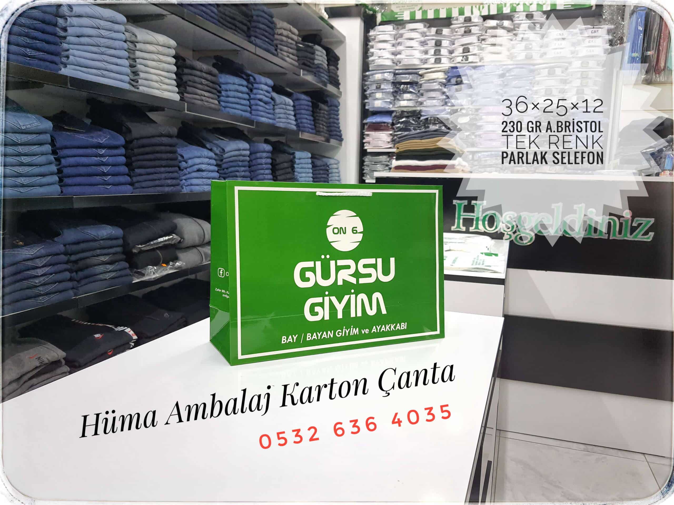 GÜRSU GİYİM | BURSA KRAFT KARTON ÇANTA MODELİ