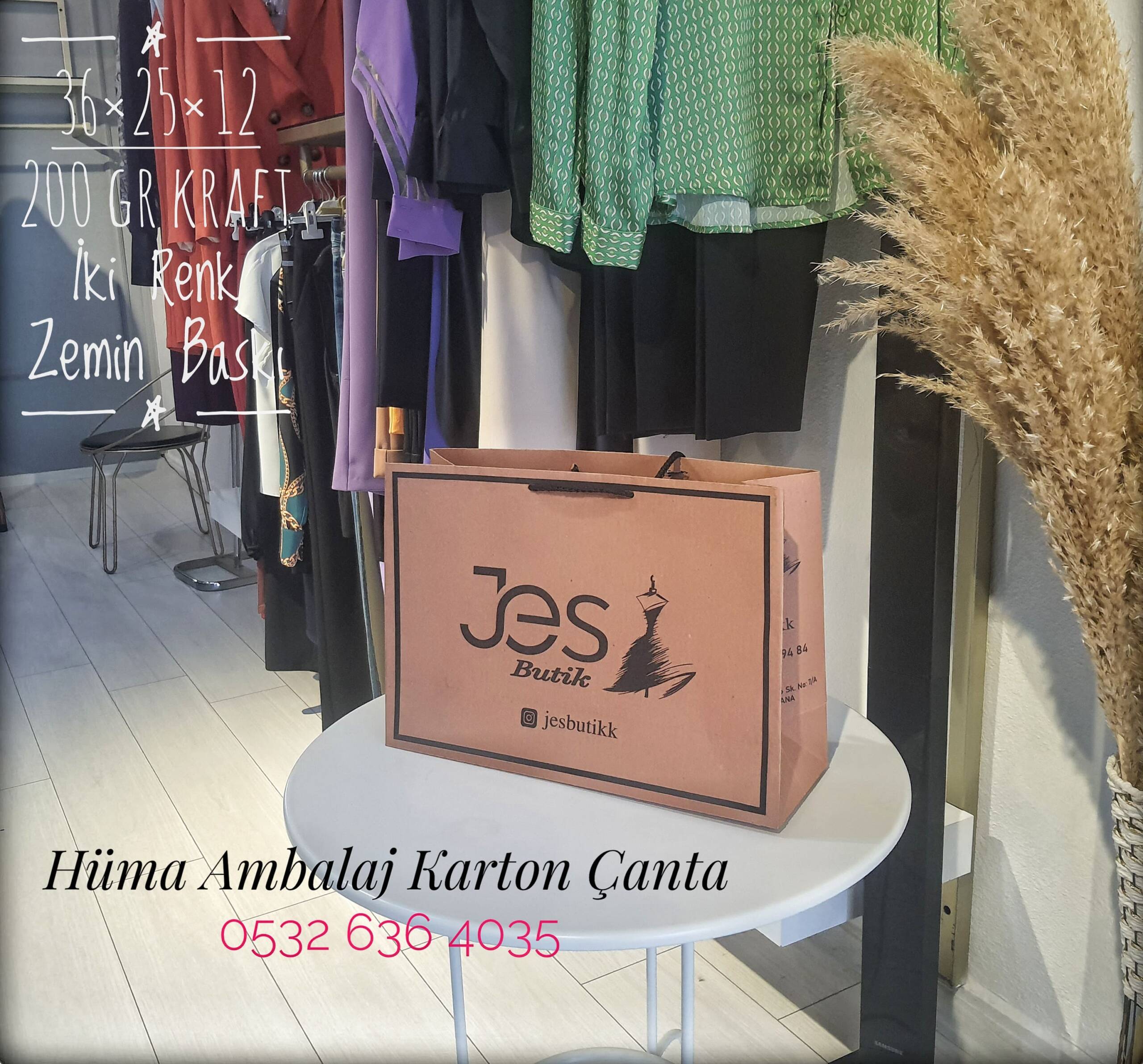 JES BUTIK | ADANA KRAFT KARTON ÇANTA MODELİ
