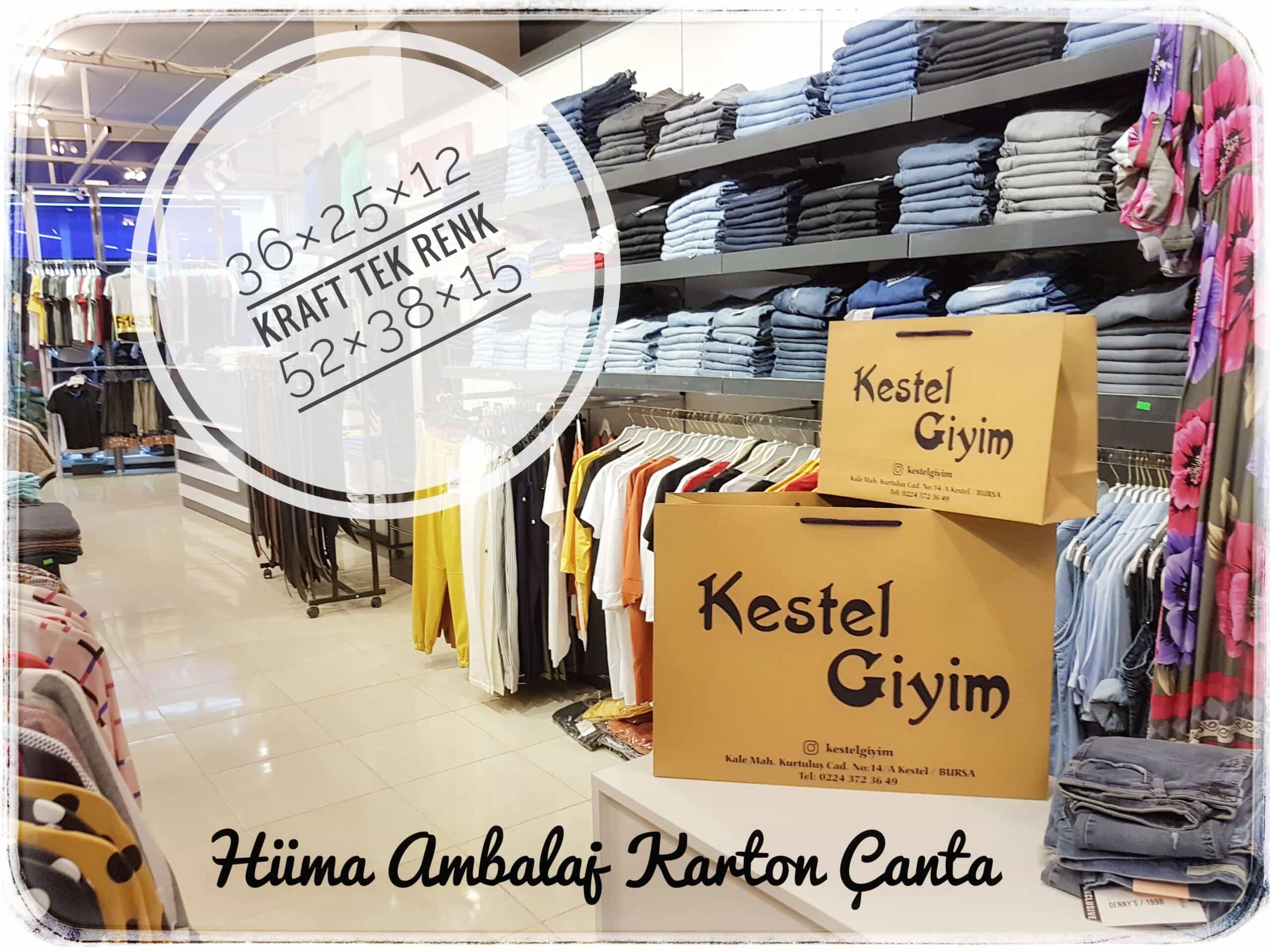 KESTEL GİYİM | BURSA KRAFT KARTON ÇANTA MODELİ