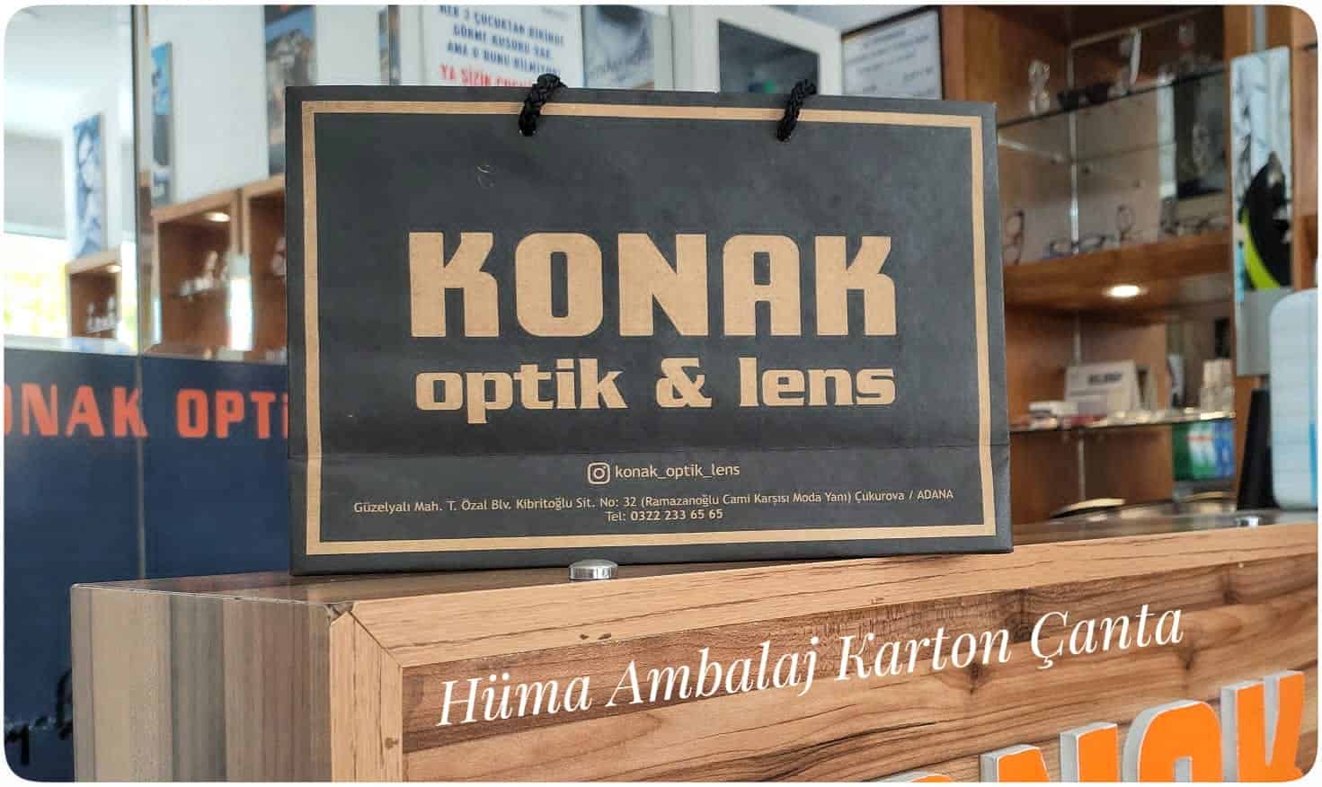 KONAK OPTİK | ADANA KRAFT KARTON ÇANTA MODELİ