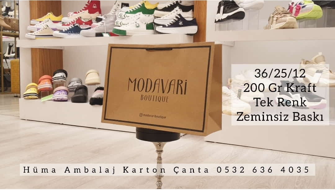MODAVARİ BOUTIQUE | AYDIN KRAFT KARTON ÇANTA MODELİ