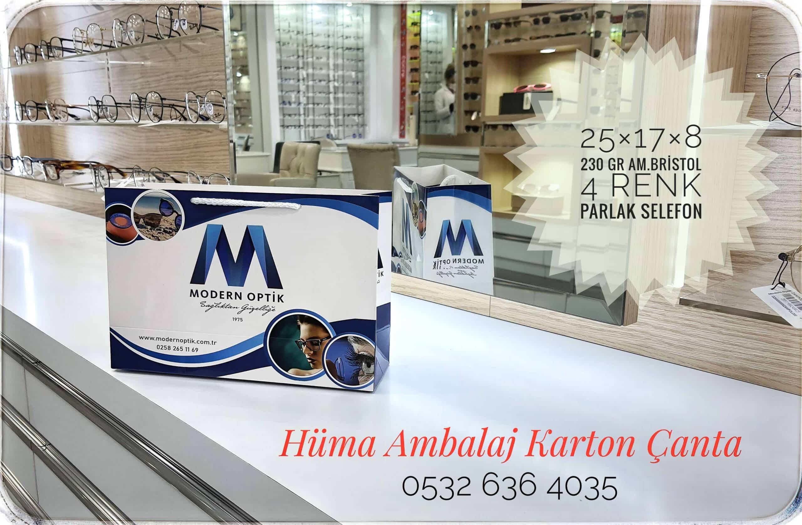 MODERN OPTİK | DENİZLİ KRAFT KARTON ÇANTA MODELİ