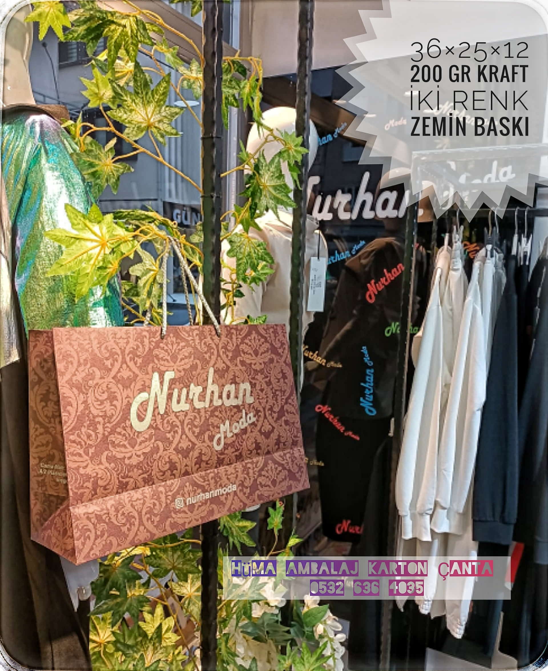 NURHAN MODA | BURSA KRAFT KARTON ÇANTA MODELİ
