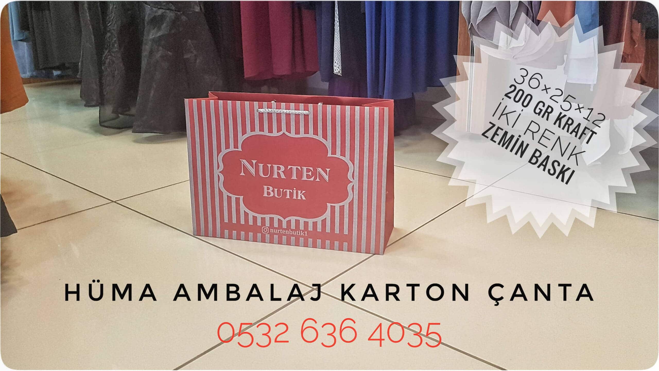 NURTEN BUTİK | BURSA KRAFT KARTON ÇANTA MODELİ