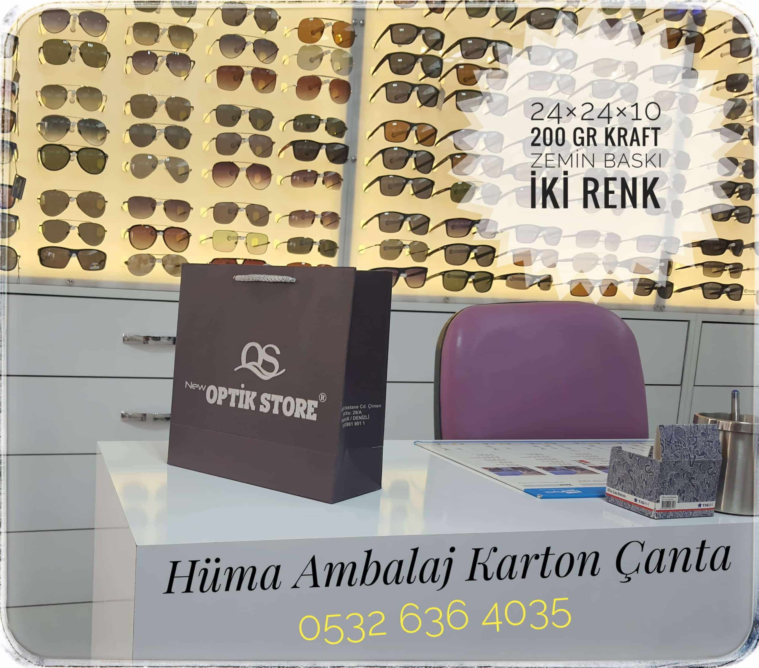 OPTİK STORE | DENİZLİ KRAFT KARTON ÇANTA MODELİ