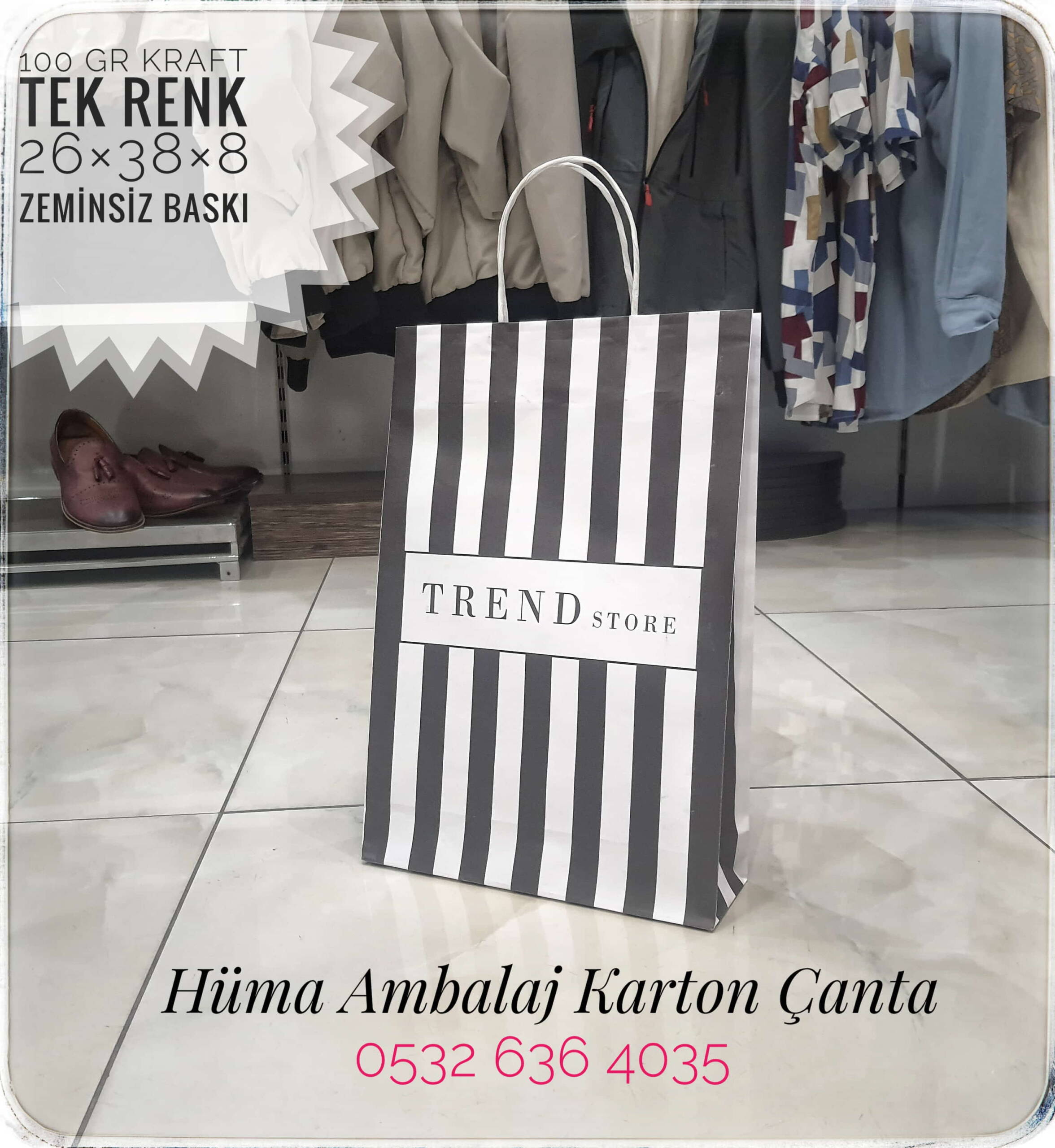 TREND STORE | BİNGÖL KRAFT KARTON ÇANTA MODELİ