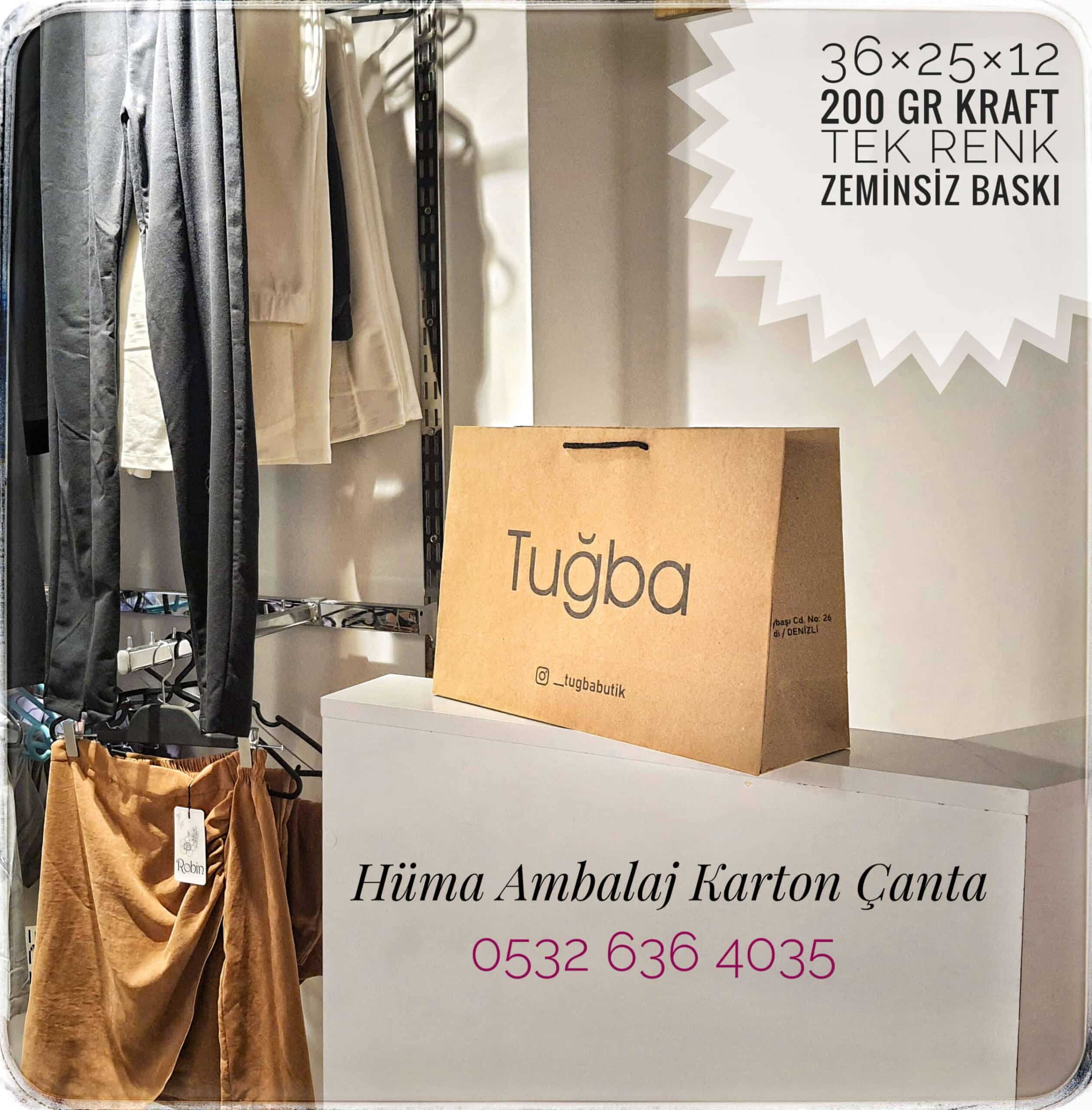 TUGBA BUTİK | DENİZLİ KRAFT KARTON ÇANTA MODELİ