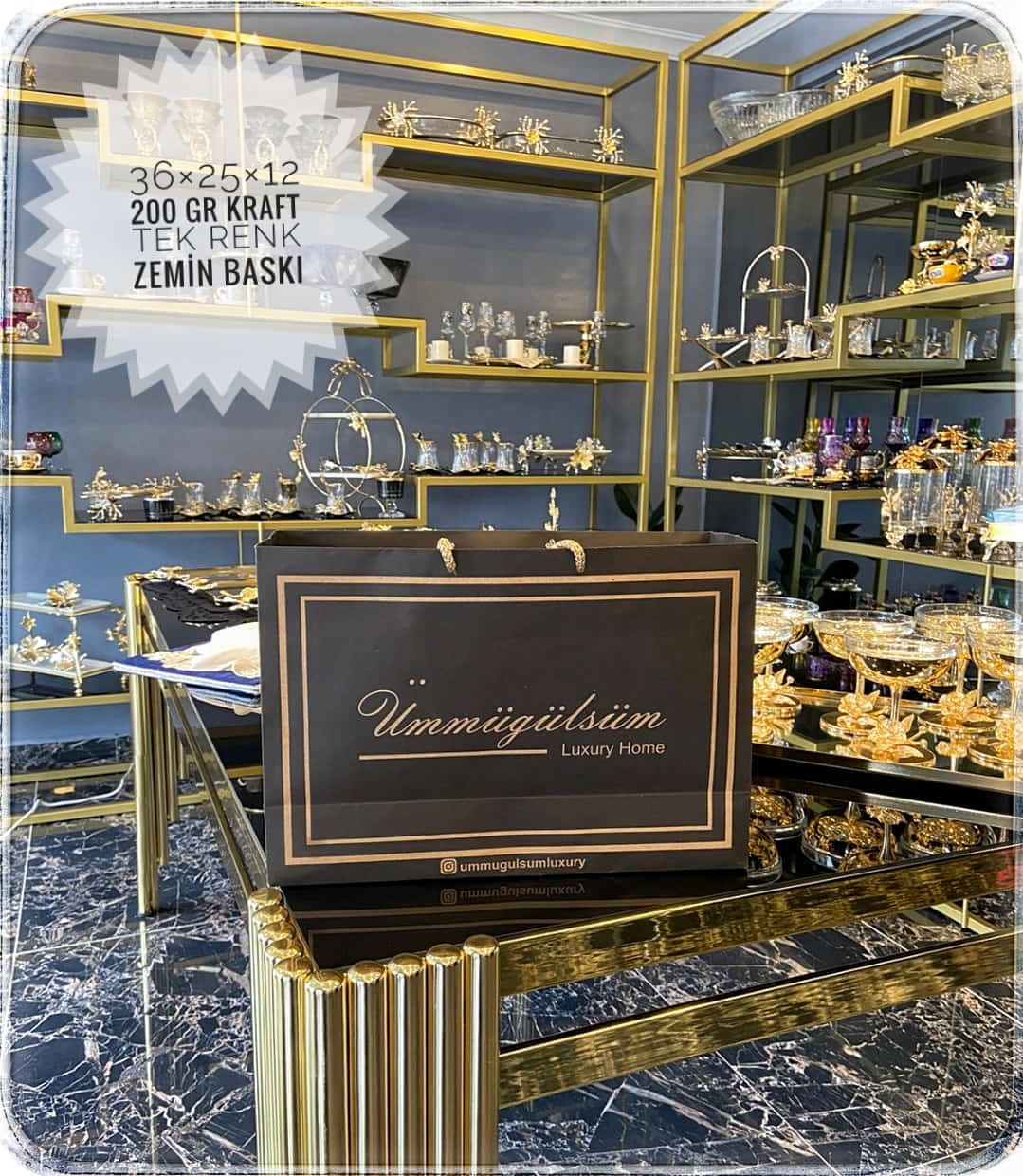 UMMÜGÜLSÜM LUXY HOME | BURSA KRAFT KARTON ÇANTA MODELİ