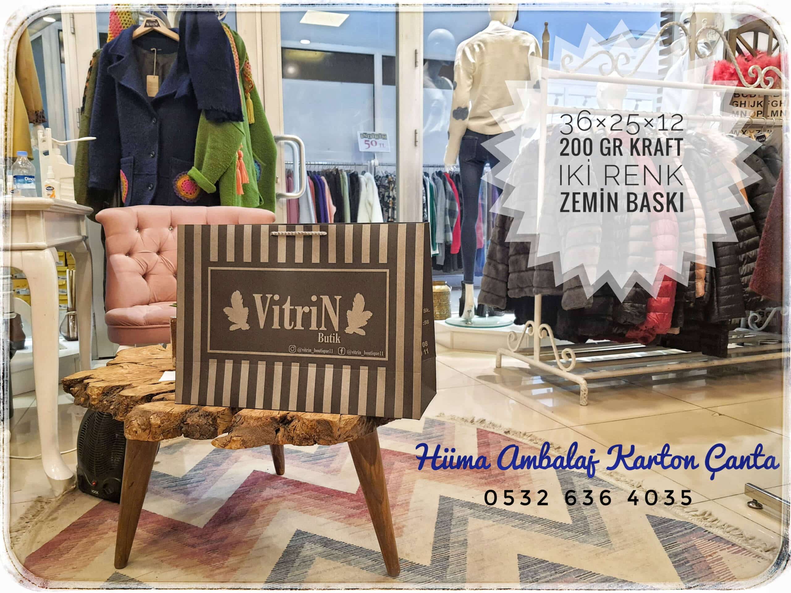 VİTRİN BUTİK | BİLECİK KRAFT KARTON ÇANTA MODELİ