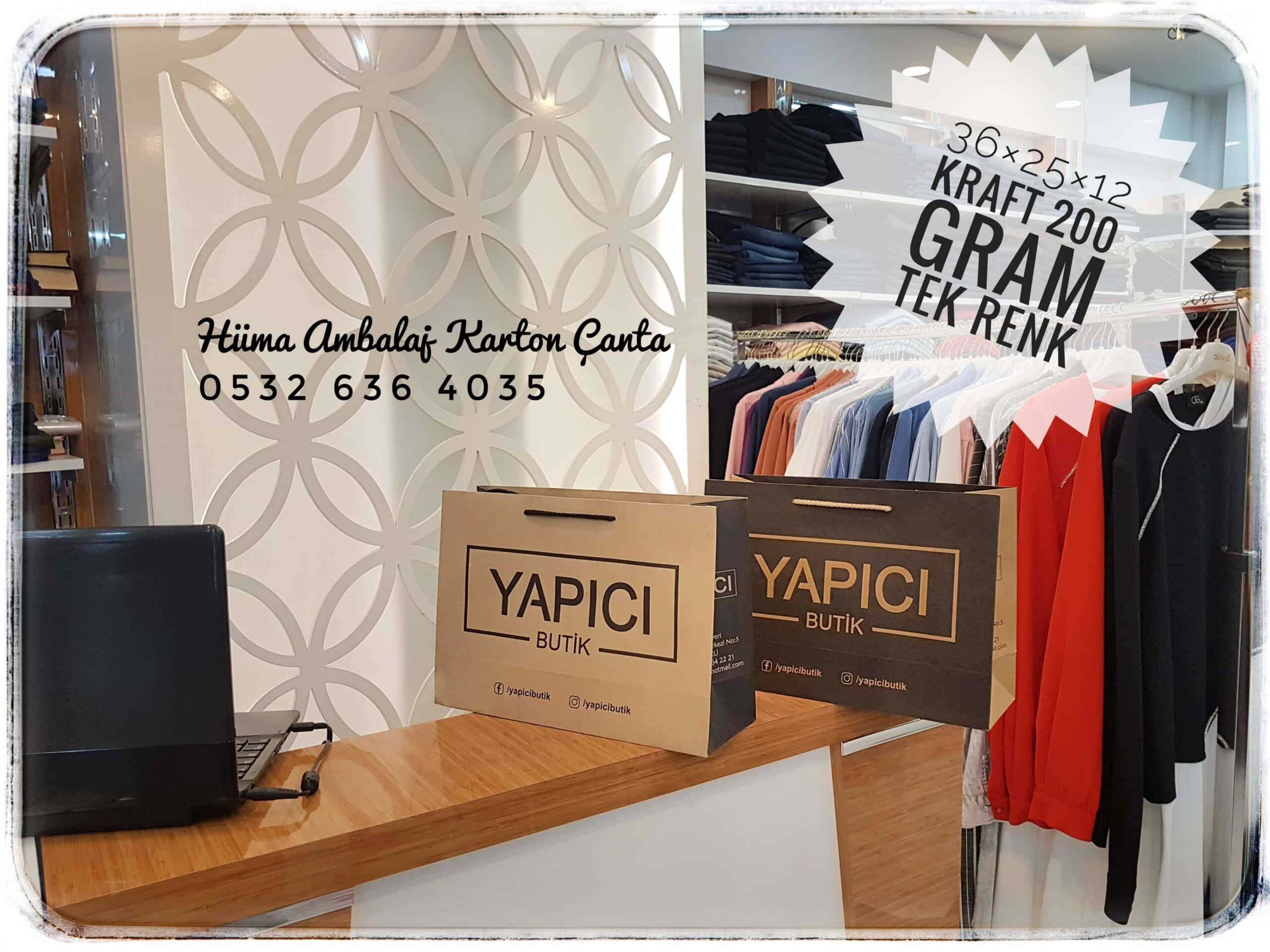 YAPICI BUTİK | DENİZLİ KRAFT KARTON ÇANTA MODELİ