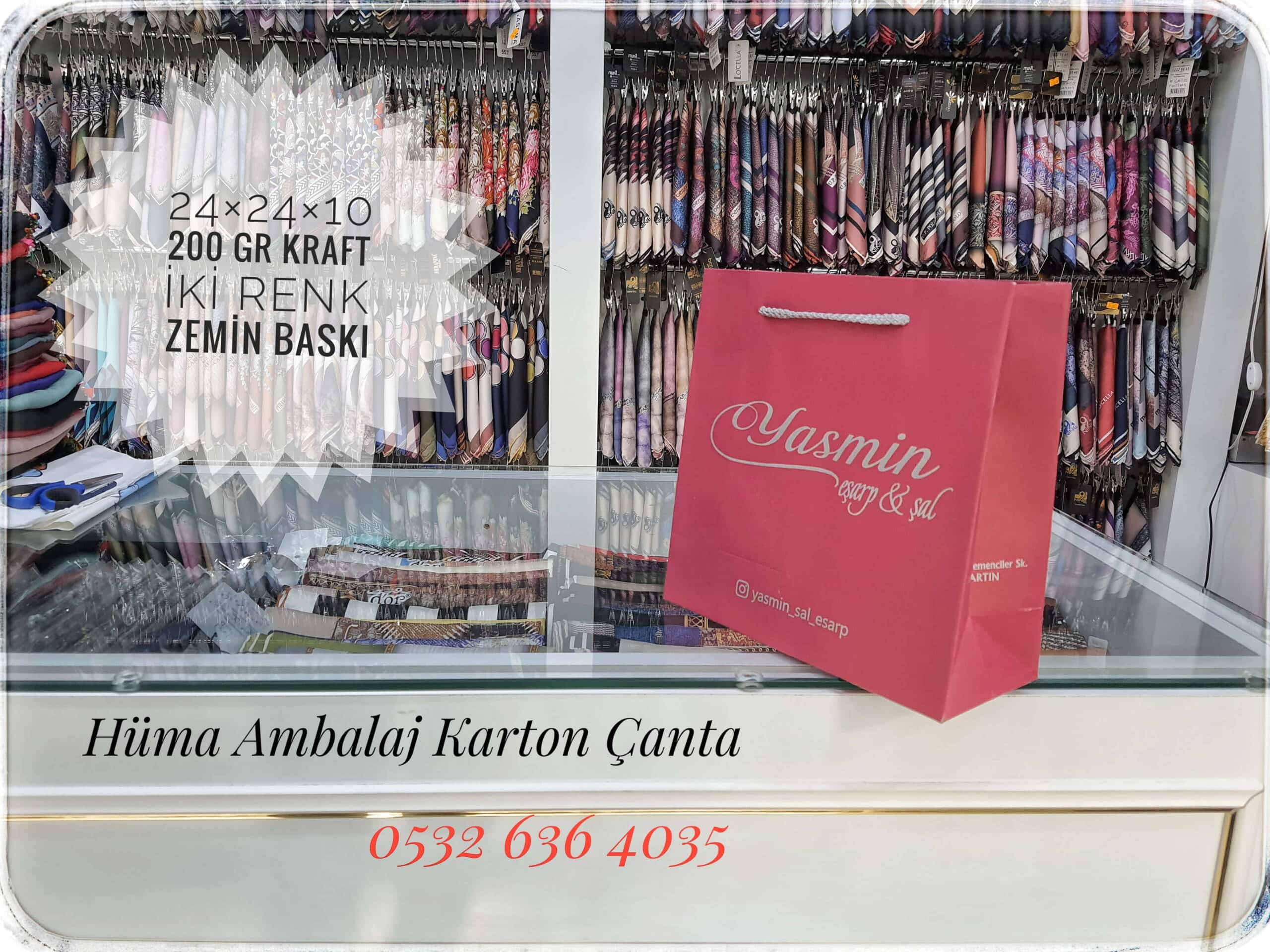 YASMİN EŞARP | BARTIN KRAFT KARTON ÇANTA MODELİ