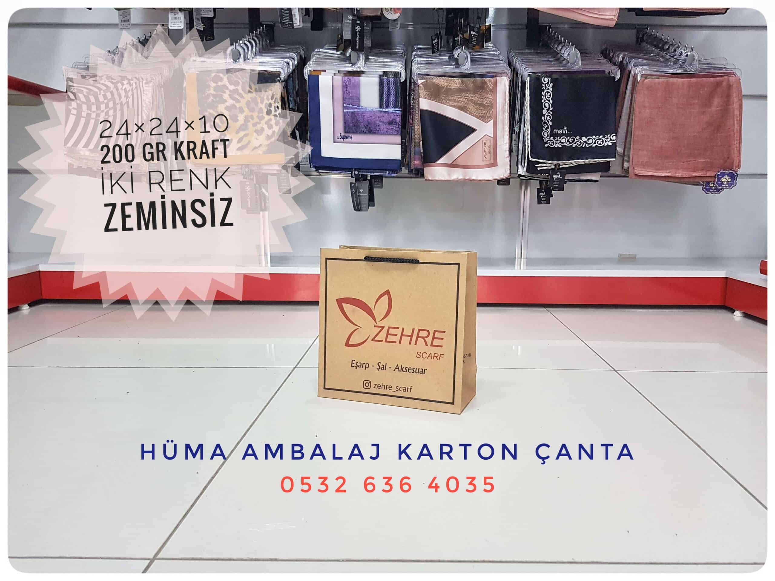 ZEHRE SCARF | BİLECİK KRAFT KARTON ÇANTA MODELİ