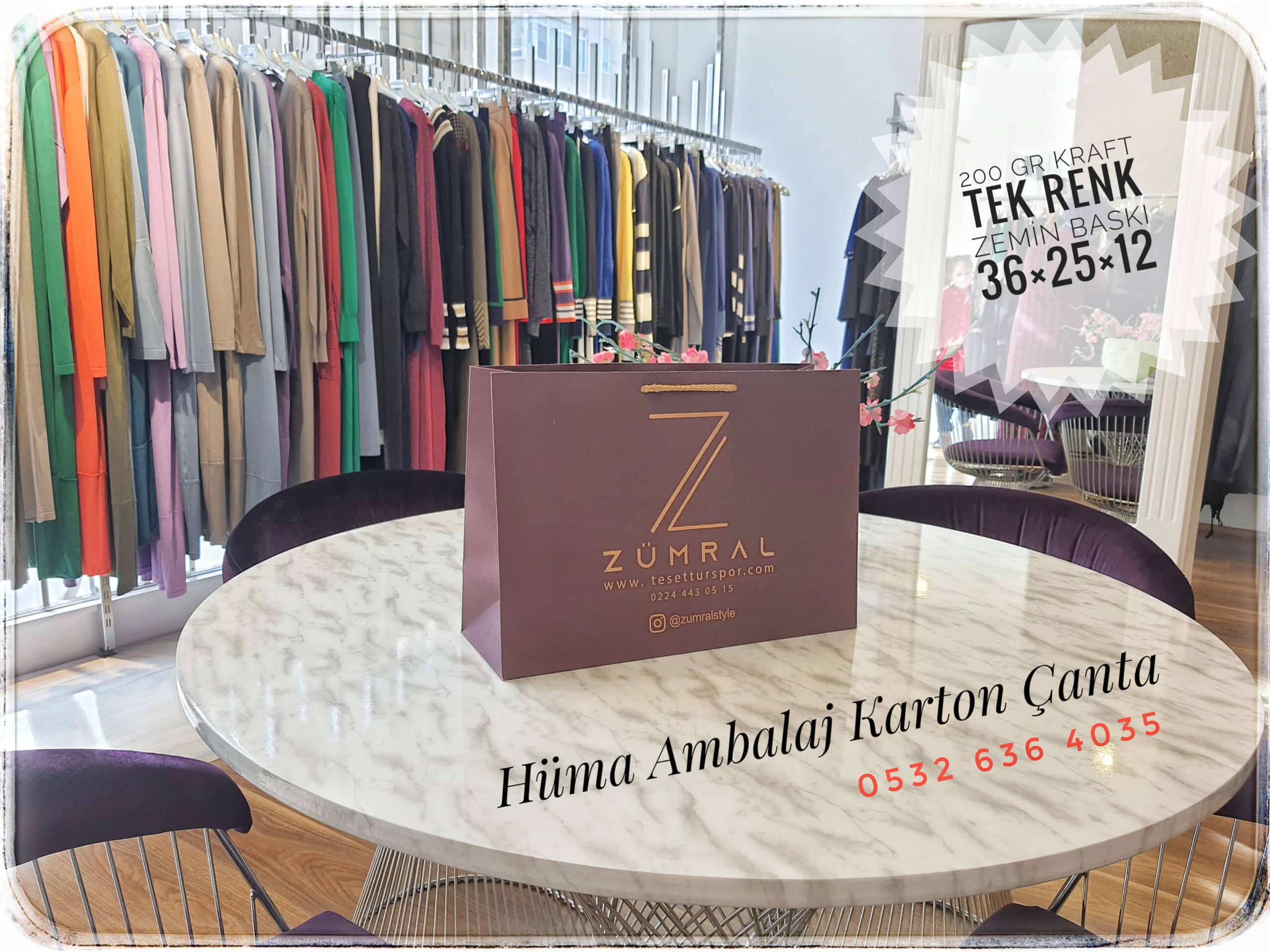 ZÜMRAL | BURSA KRAFT KARTON ÇANTA MODELİ