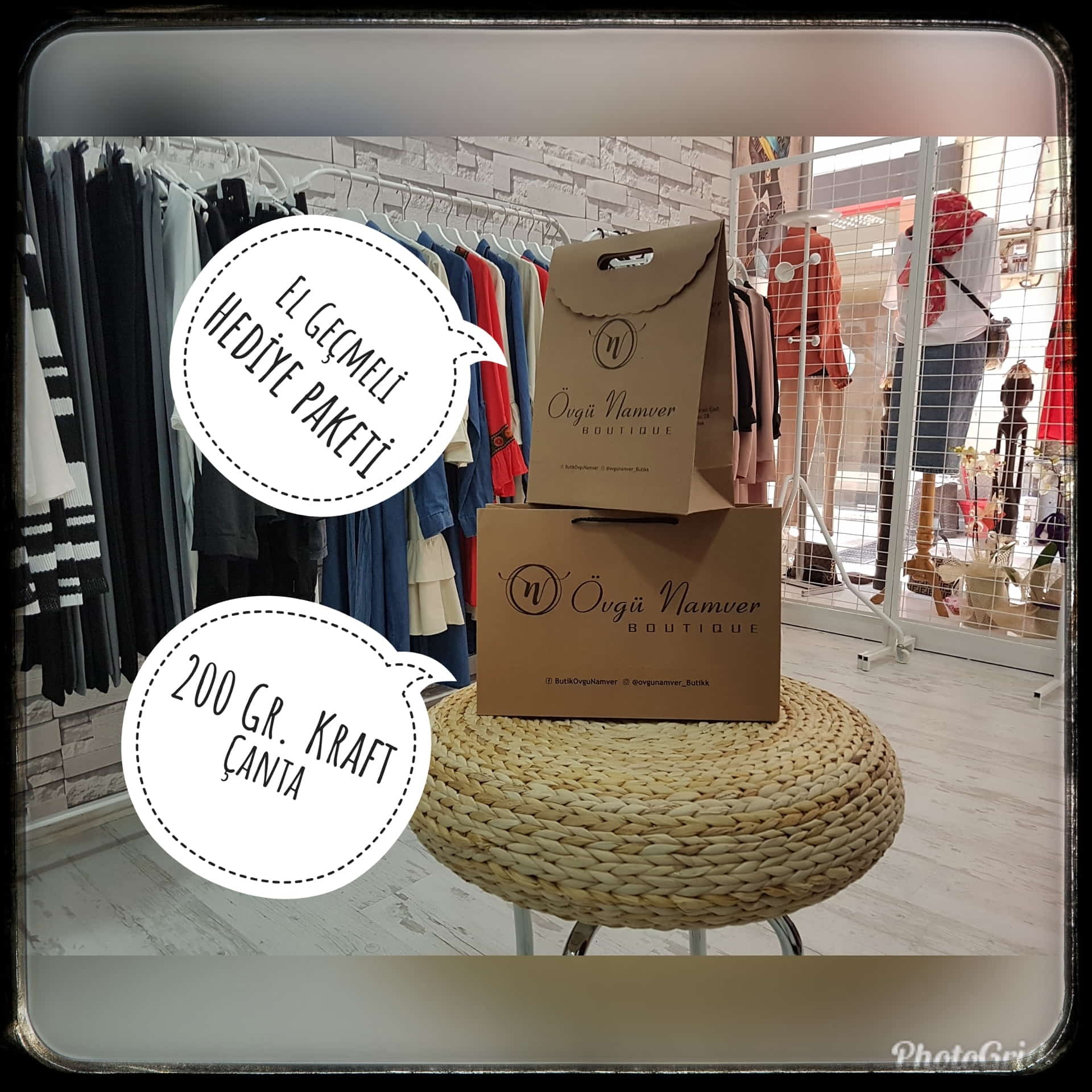 ÖVGÜ NAMVER BUTİK | MANİSA KRAFT KARTON ÇANTA MODELİ