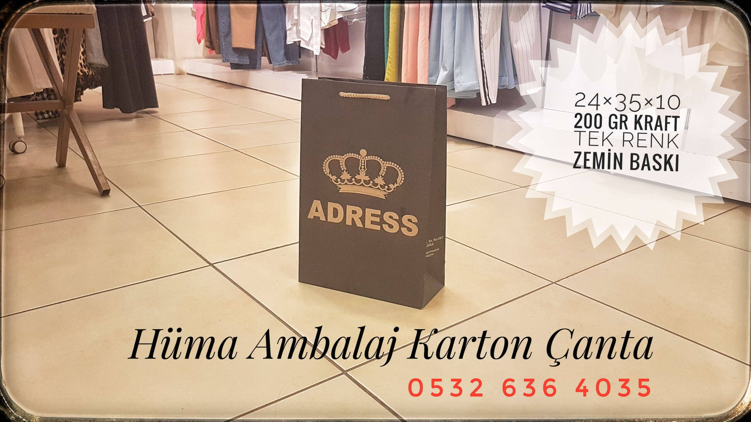 ADRESS | MANİSA KRAFT KARTON ÇANTA MODELİ