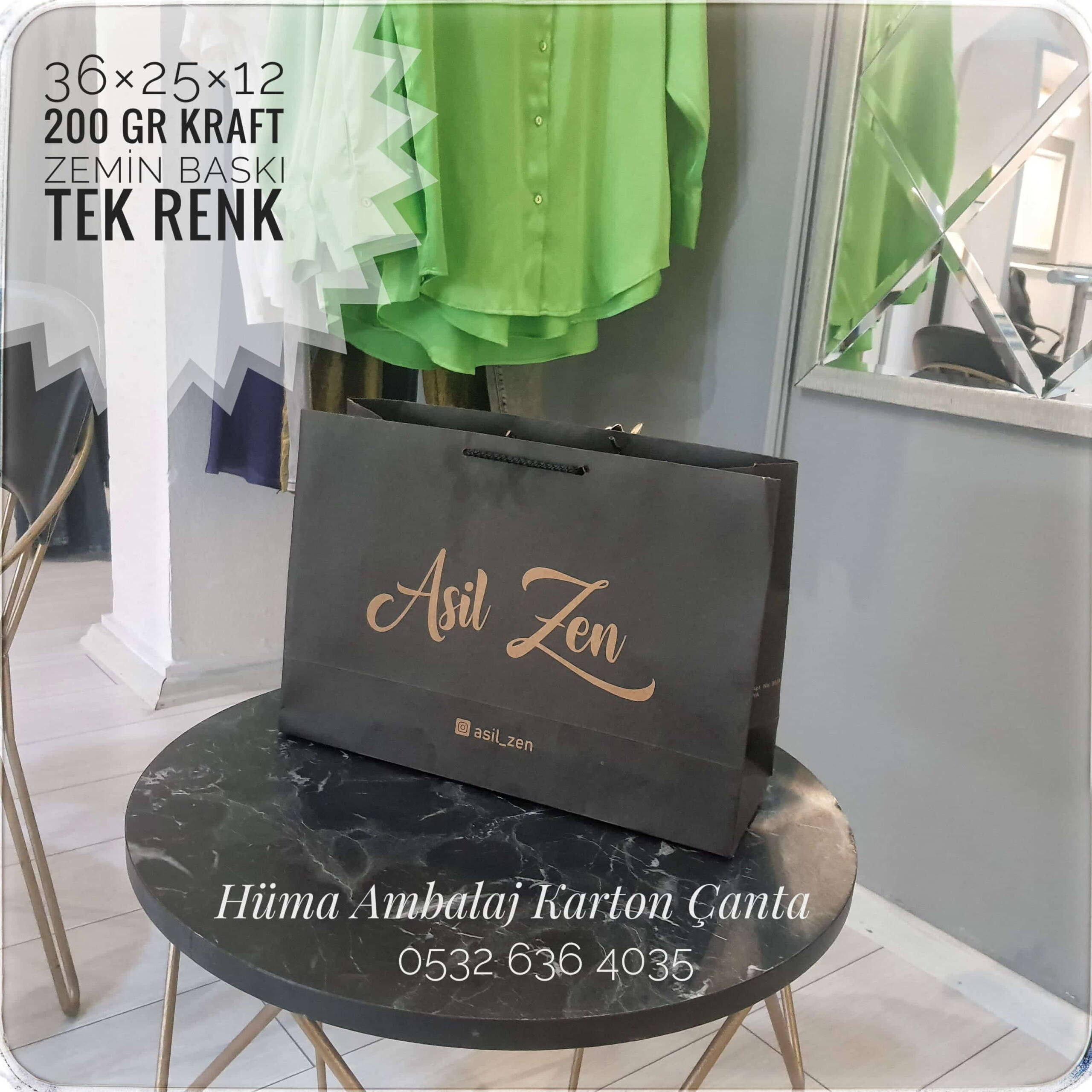 ASİL ZEN  | KONYA KRAFT KARTON ÇANTA MODELİ