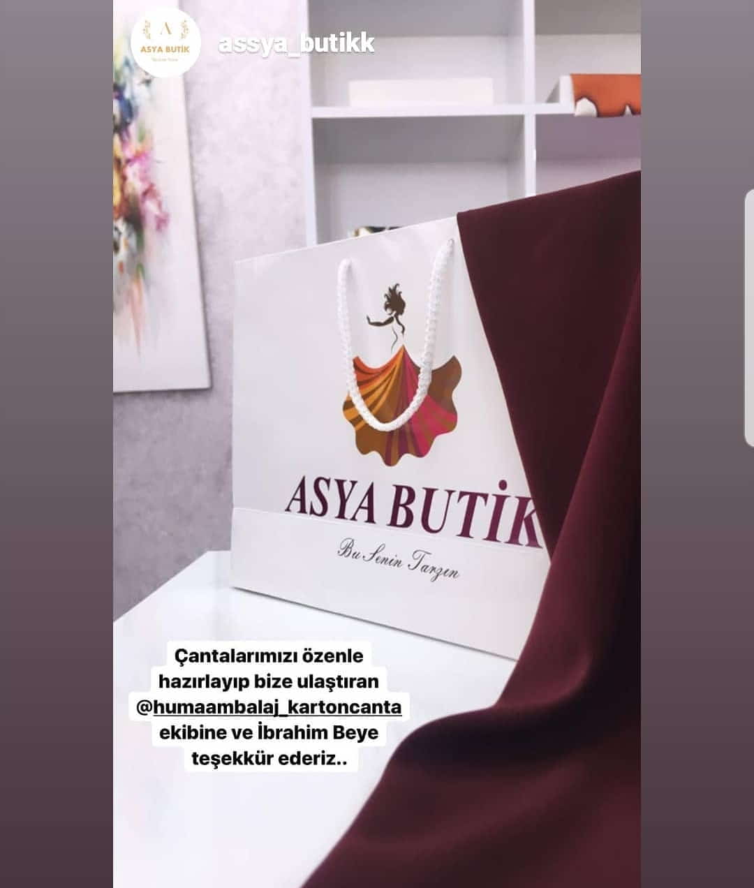 ASYA BUTİK | GÜMÜŞHANE KRAFT KARTON ÇANTA MODELİ