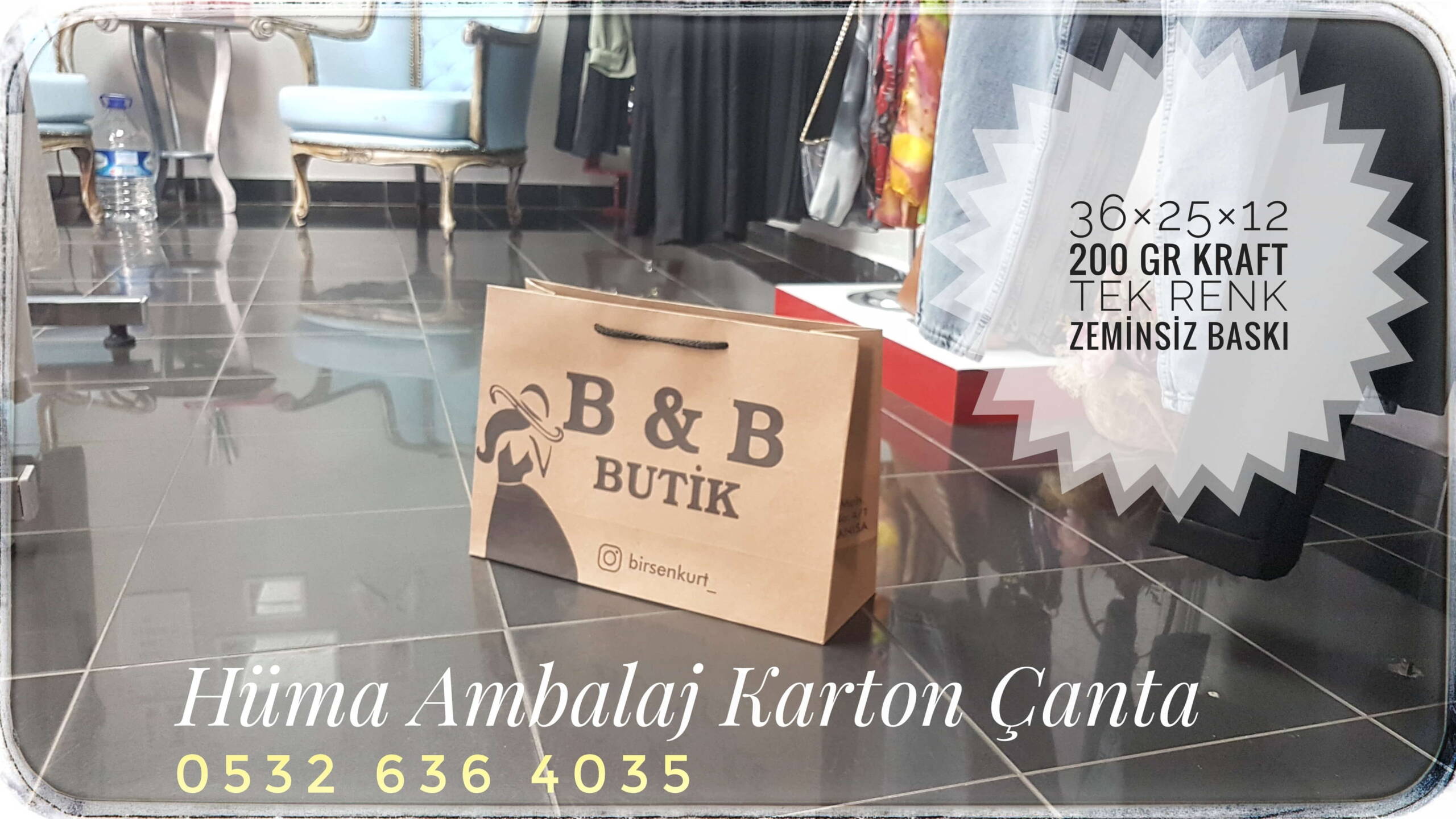 B B BUTİK | MANİSA KRAFT KARTON ÇANTA MODELİ