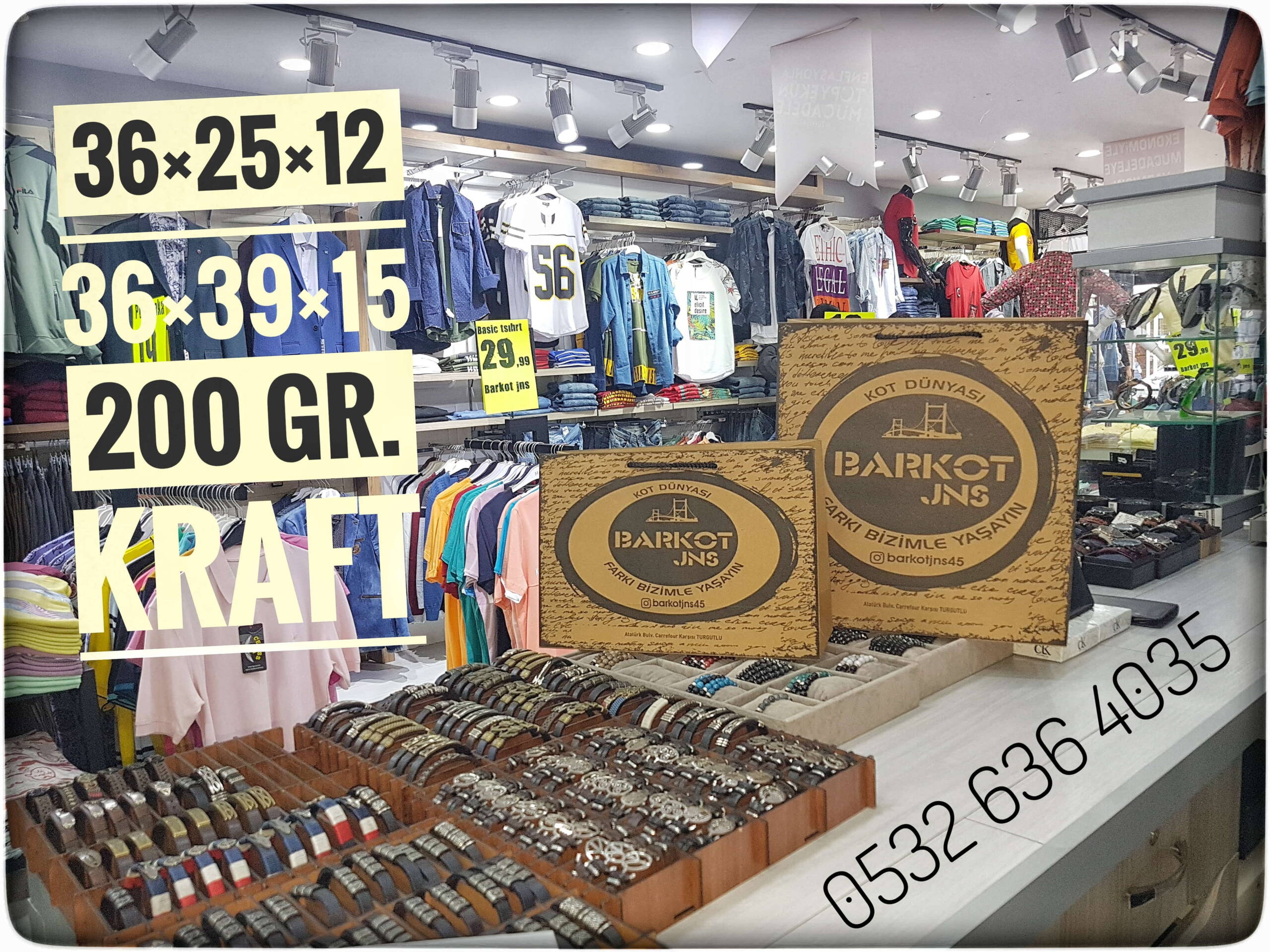 BARKOT JNS | MANİSA KRAFT KARTON ÇANTA MODELİ