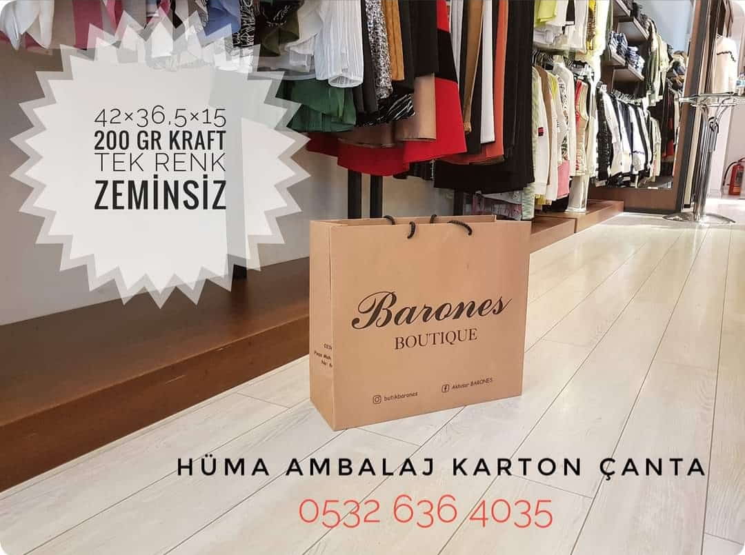 BARONES BOUTIQUE | MANİSA KRAFT KARTON ÇANTA MODELİ