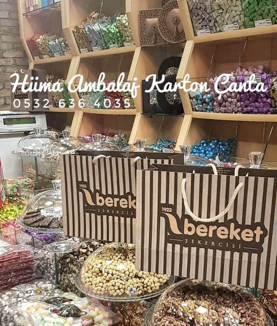 BEREKET ŞEKERCİSİ | MANİSA KRAFT KARTON ÇANTA MODELİ