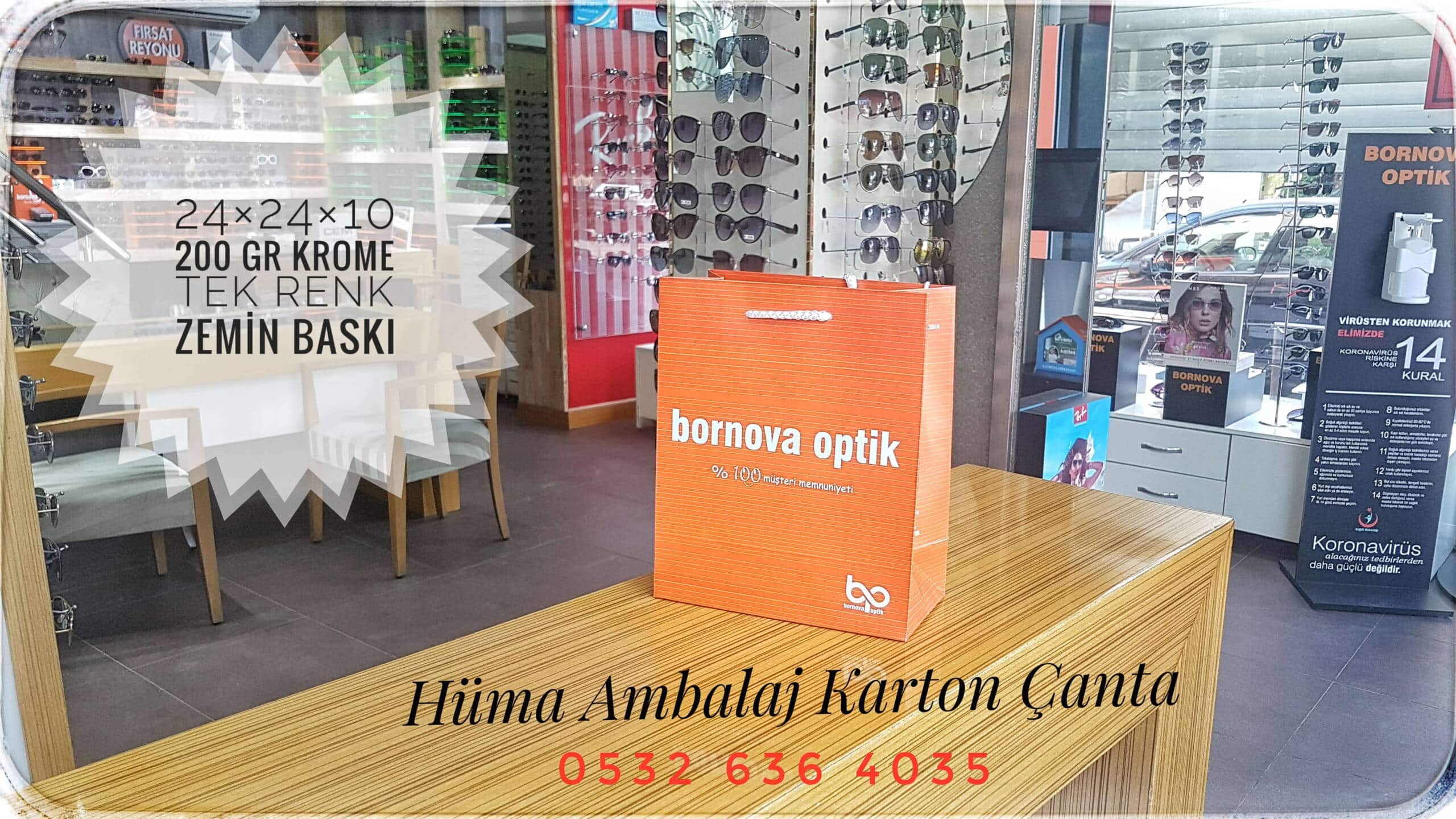 BORNOVA OPTİK | İZMİR KRAFT KARTON ÇANTA MODELİ