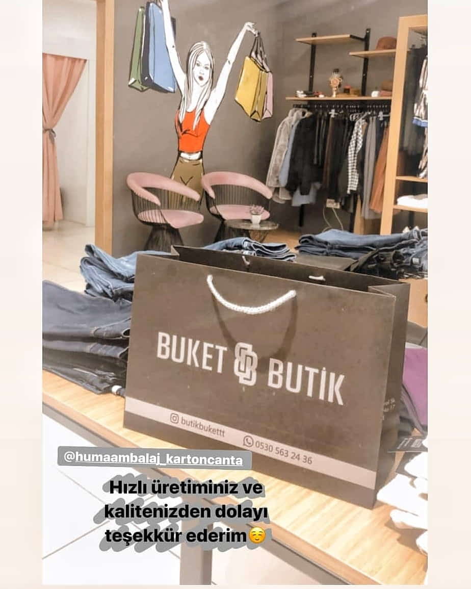 BUKET BUTİK  | DÜZCE KRAFT KARTON ÇANTA MODELİ