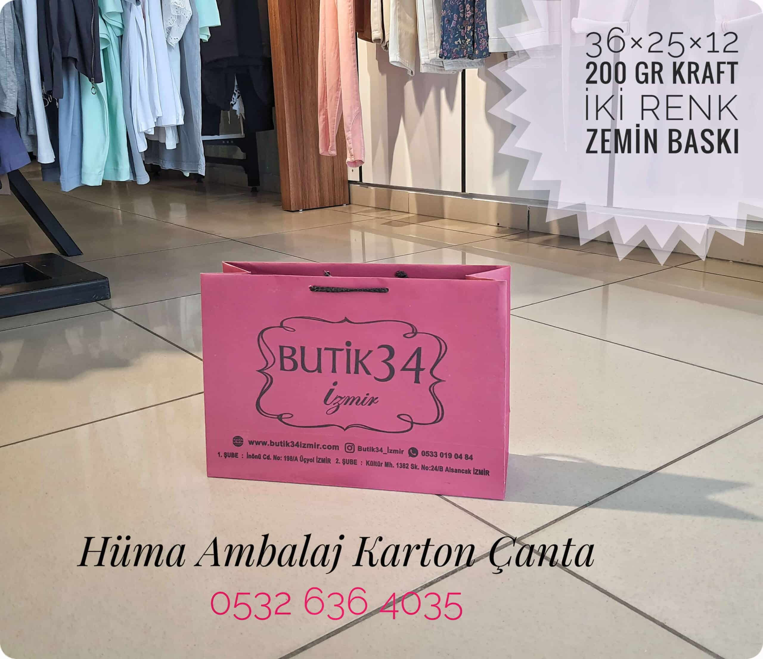 BUTİK 34 | İZMİR KRAFT KARTON ÇANTA MODELİ
