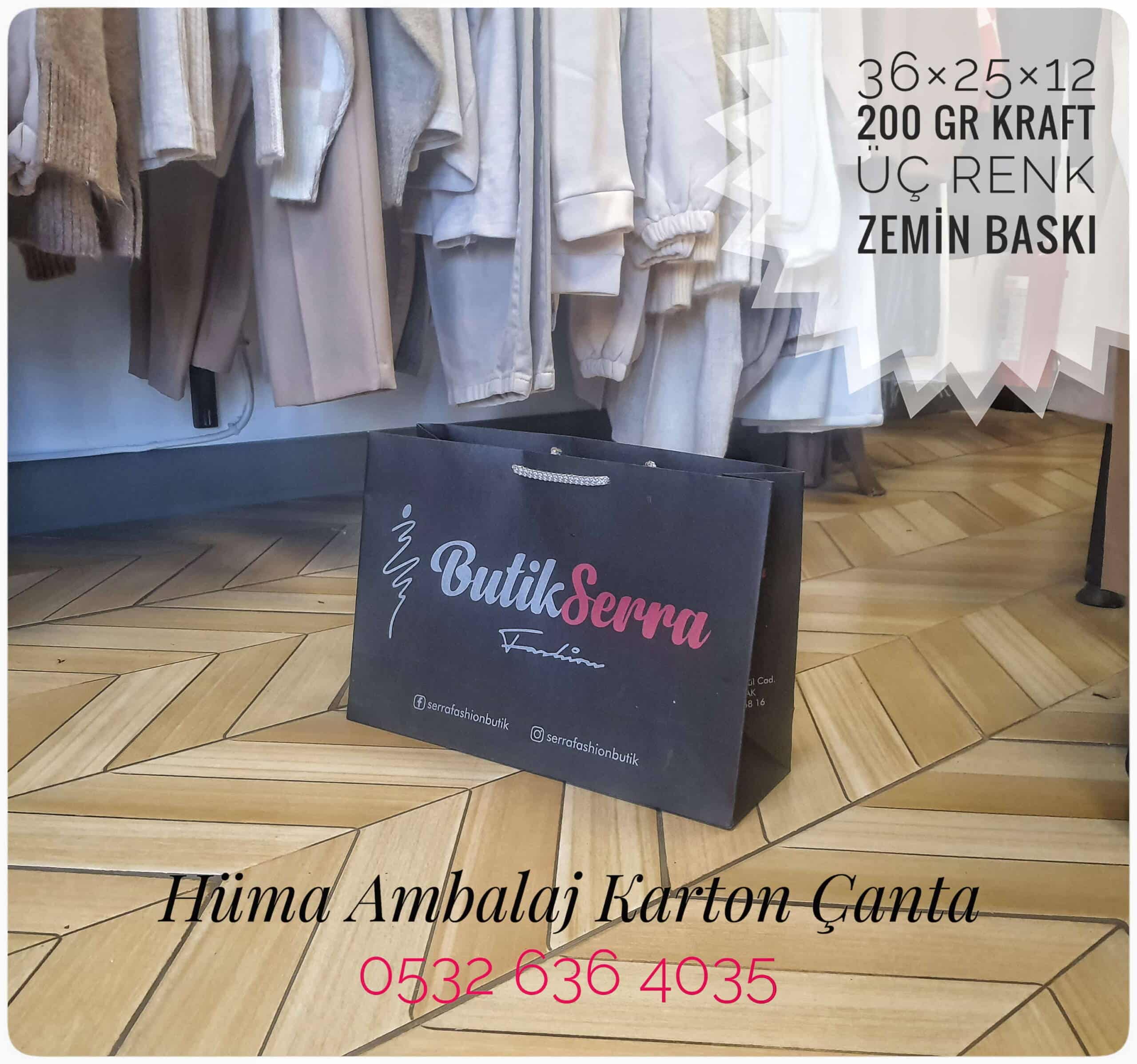 BUTİK SERRA | UŞAK KRAFT KARTON ÇANTA MODELİ