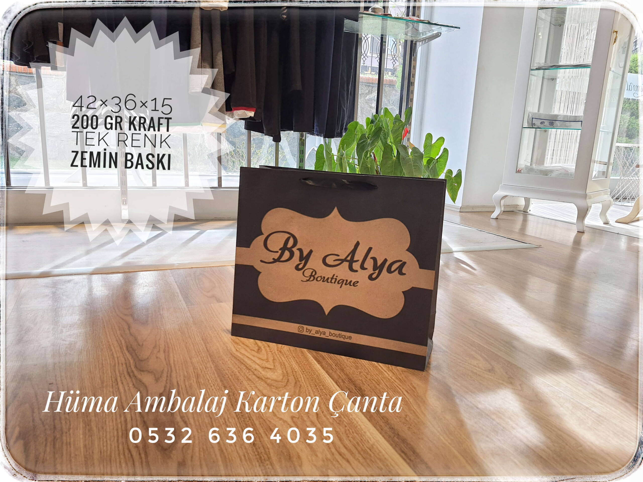 BY ALYA BOUTIQUE | MANİSA KRAFT KARTON ÇANTA MODELİ