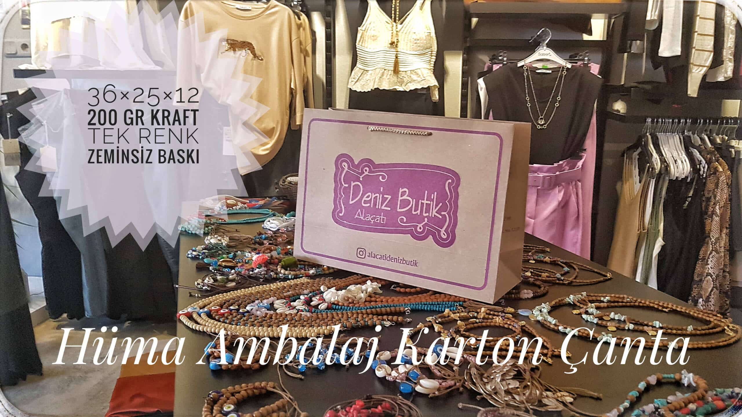 DENİZ BUTİK | İZMİR KRAFT KARTON ÇANTA MODELİ