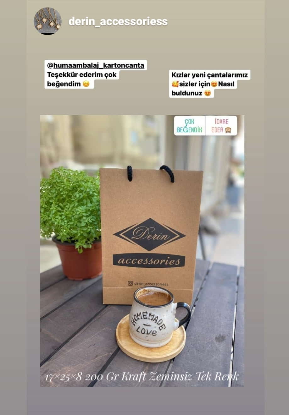 DERİN ACCESSORİES | MANİSA KRAFT KARTON ÇANTA MODELİ