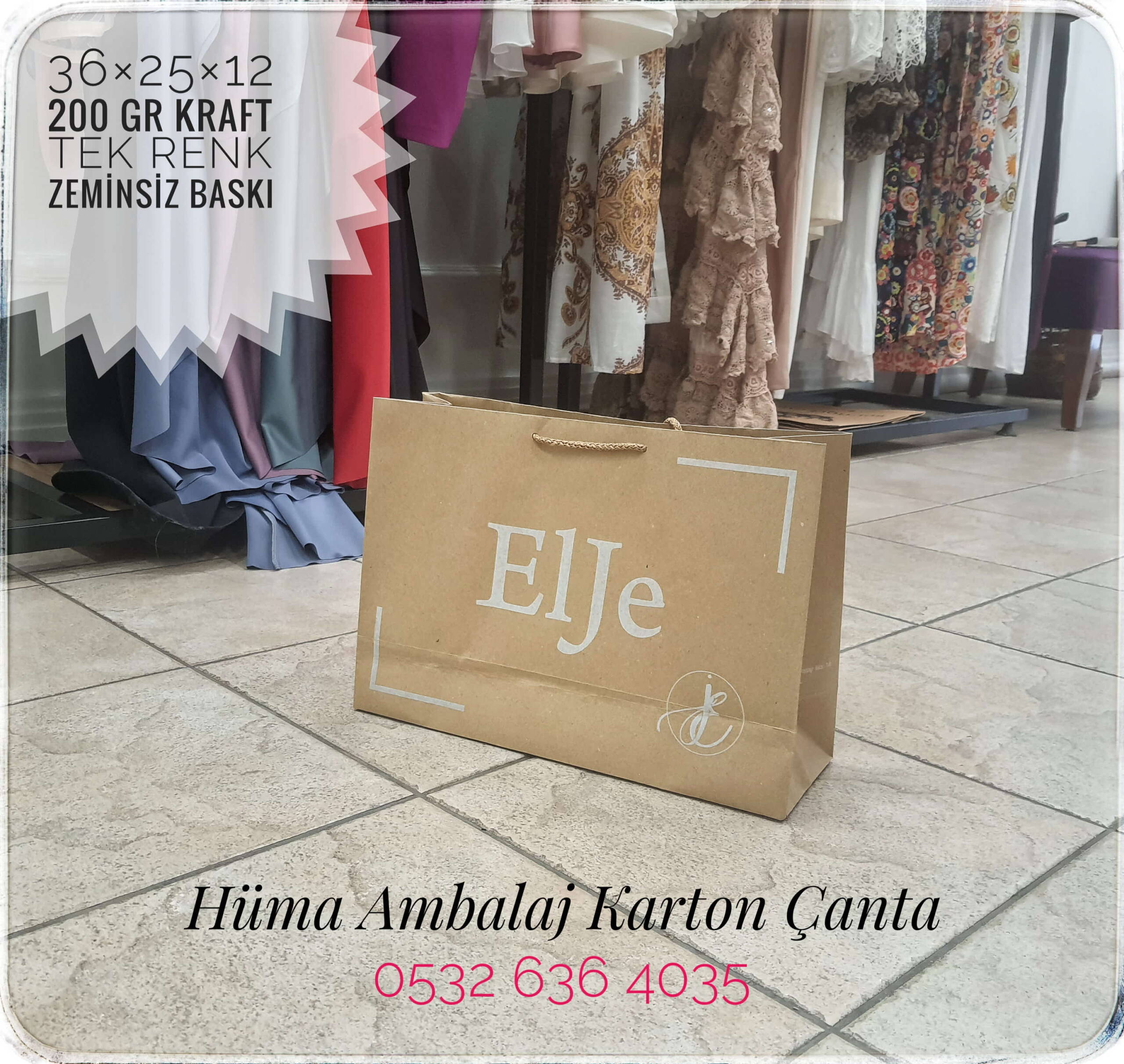 ELJE | İSTANBUL KRAFT KARTON ÇANTA MODELİ