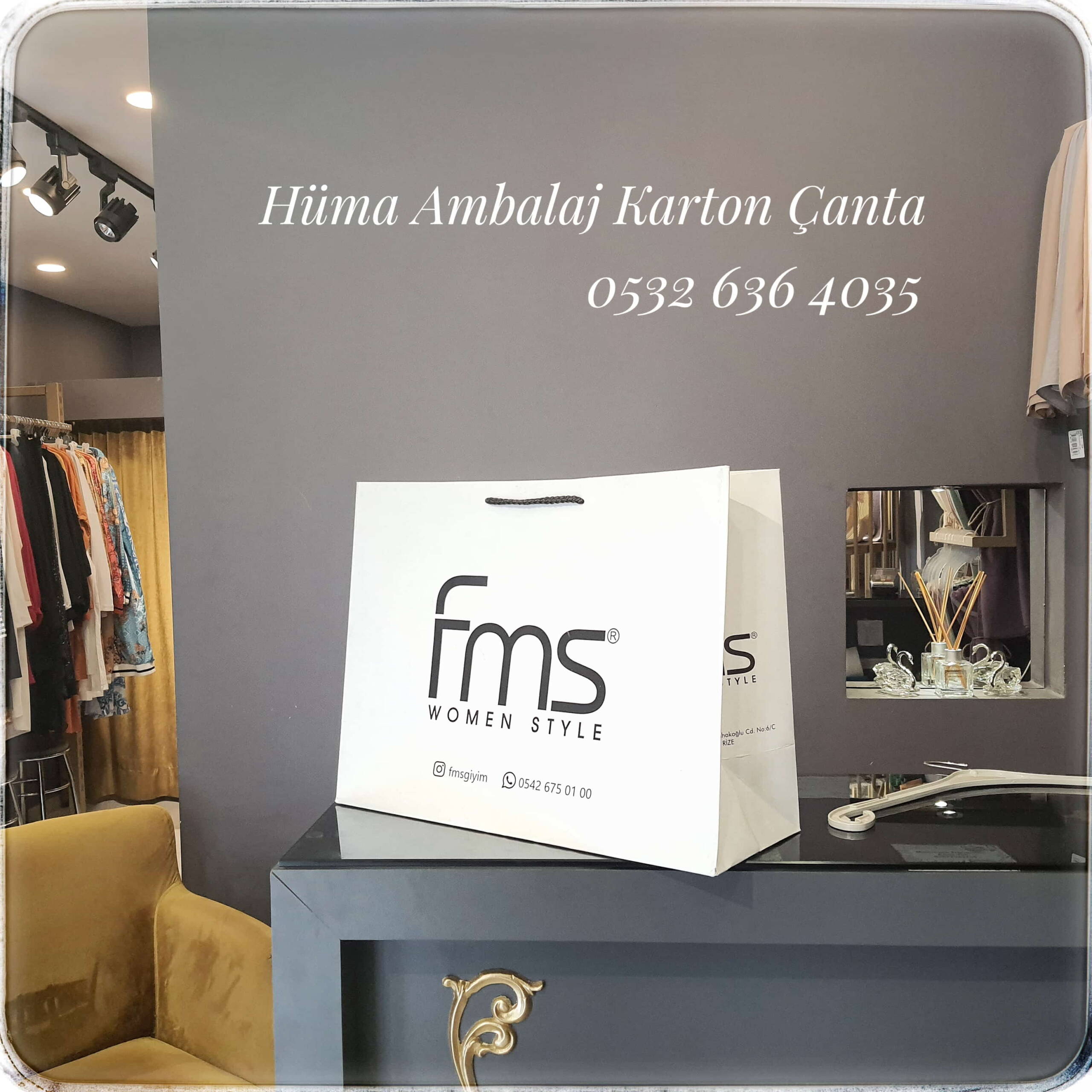 FMS WOMEN | RİZE KRAFT KARTON ÇANTA MODELİ