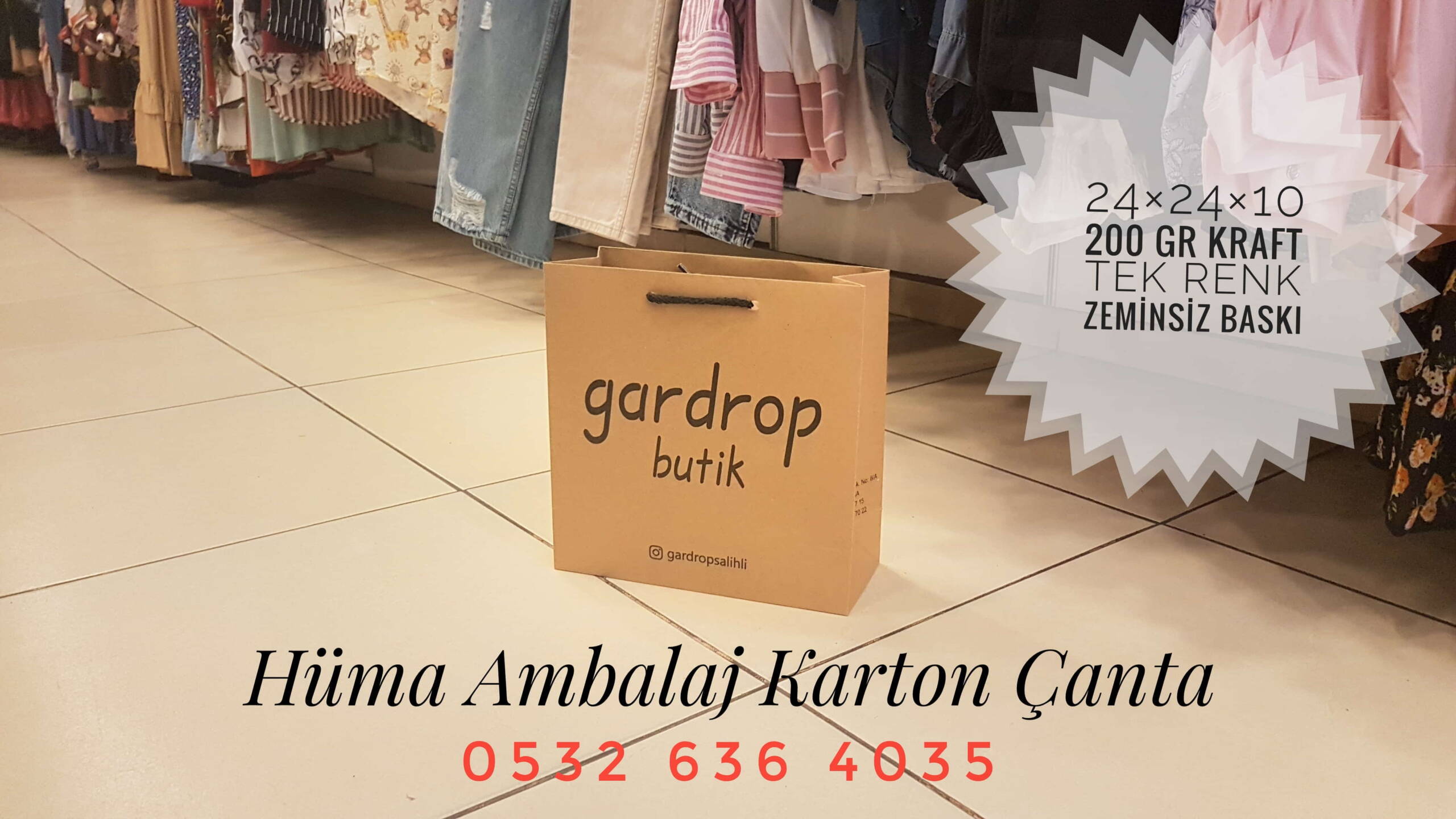 GARDROP BUTİK | MANİSA KRAFT KARTON ÇANTA MODELİ