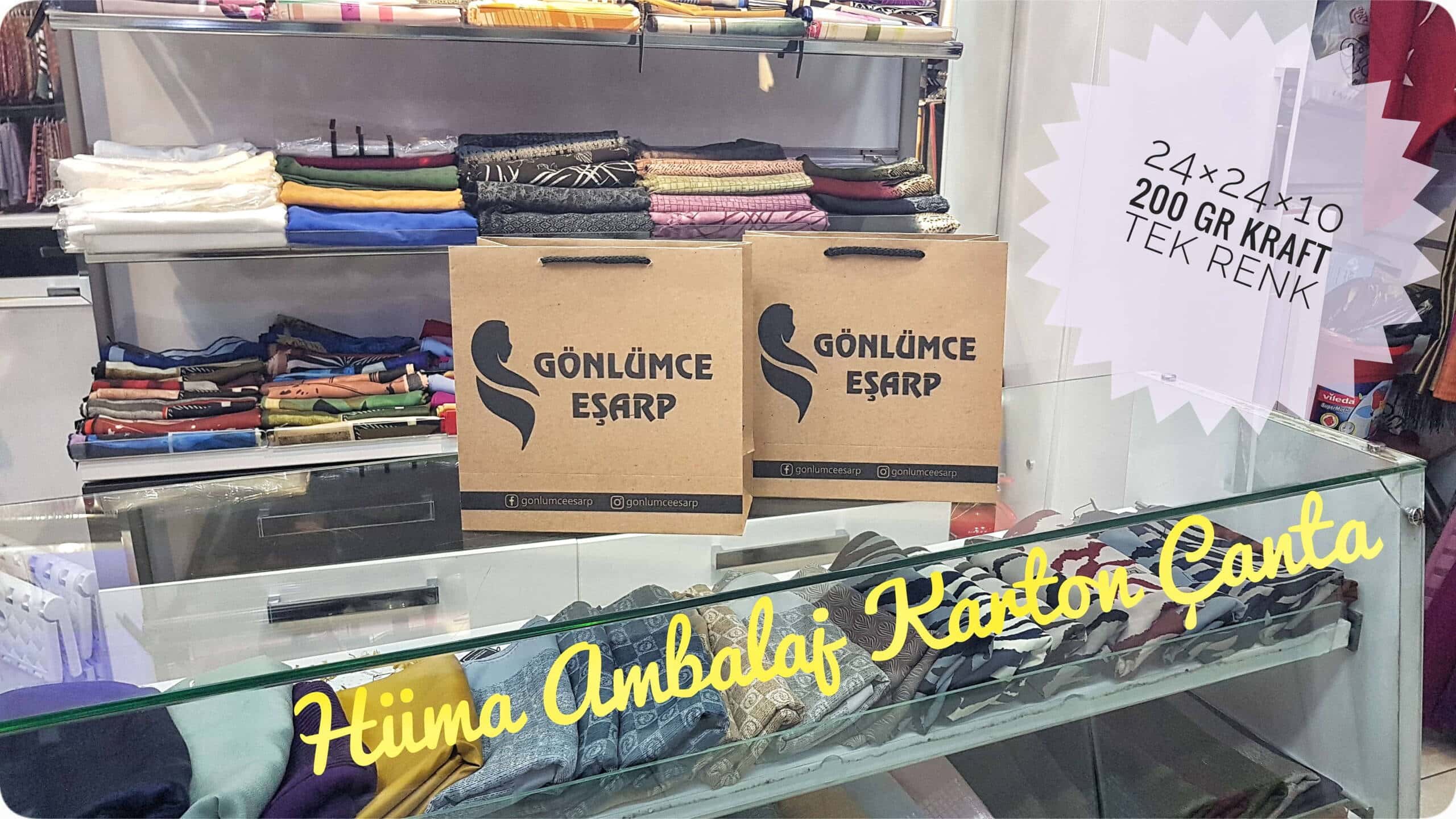GÖNLÜMCE EŞARP | ESKİŞEHİR KRAFT KARTON ÇANTA MODELİ