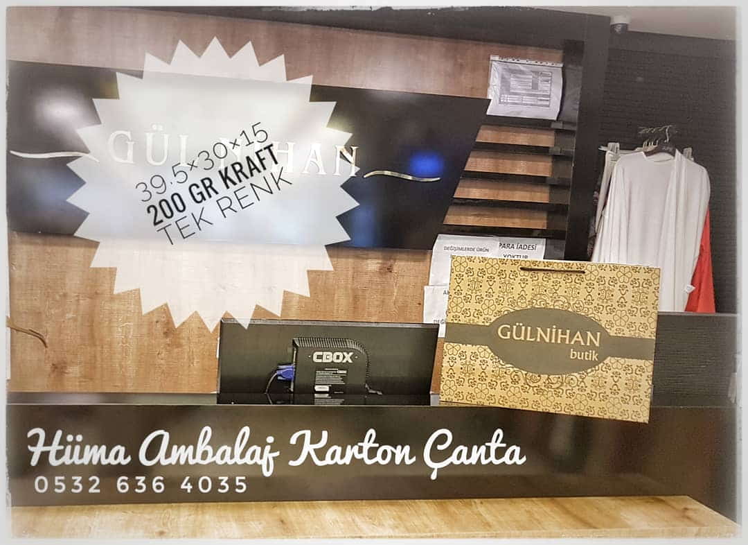 GÜLNİHAN BUTİK | MANİSA KRAFT KARTON ÇANTA MODELİ